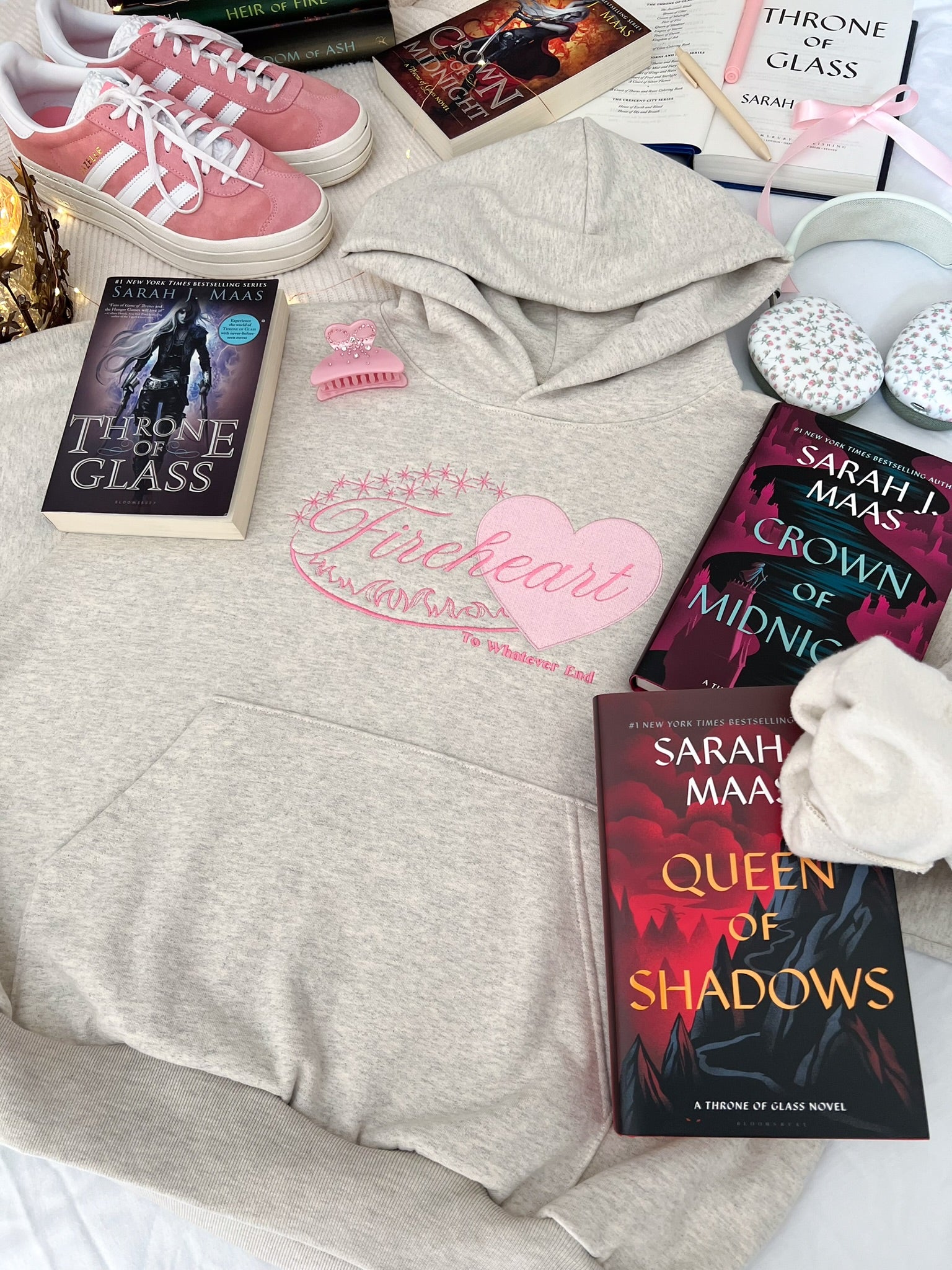 Fireheart Embroidered Hoodie (Throne of Glass)