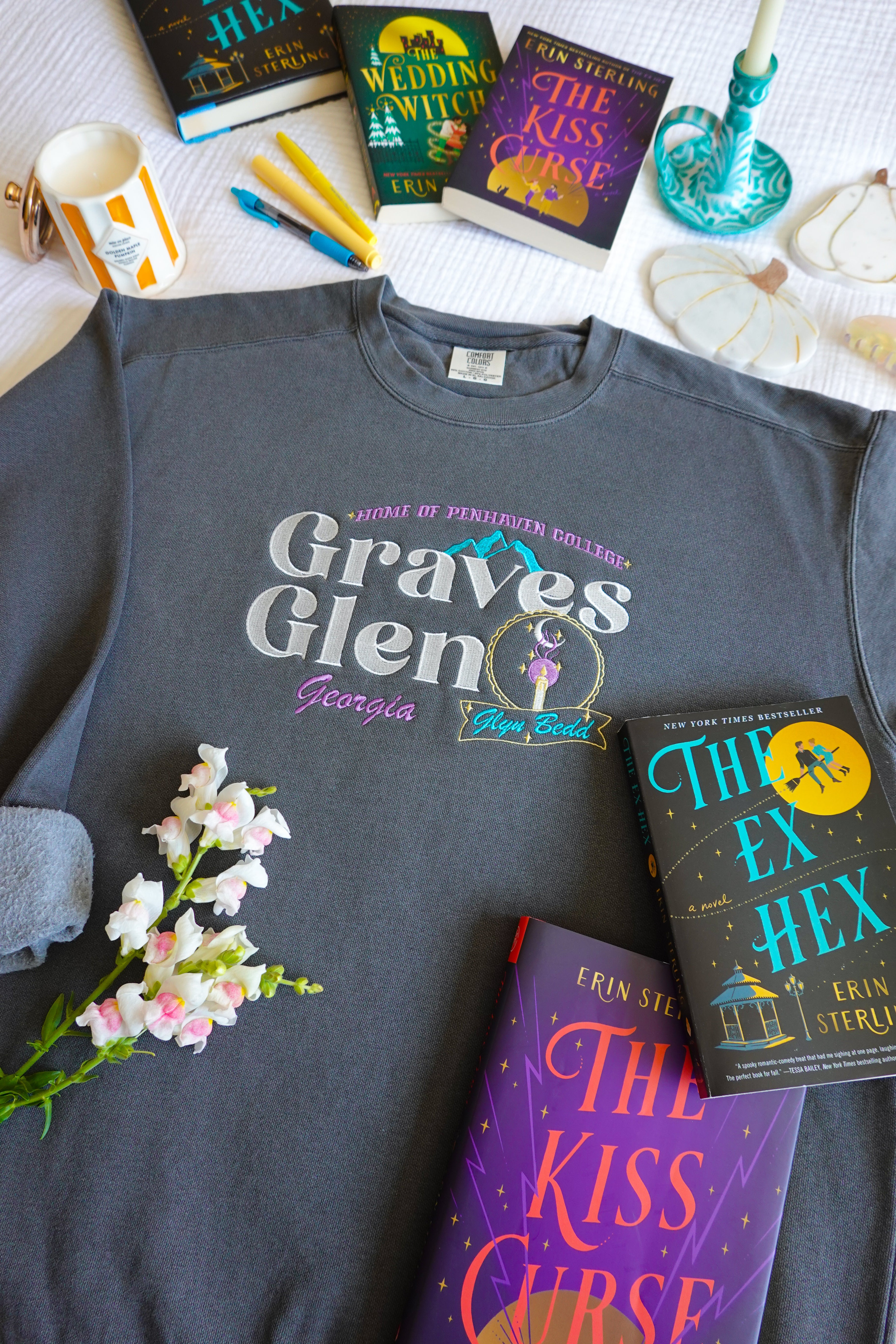 Graves Glen Embroidered Crewneck (The Ex Hex)