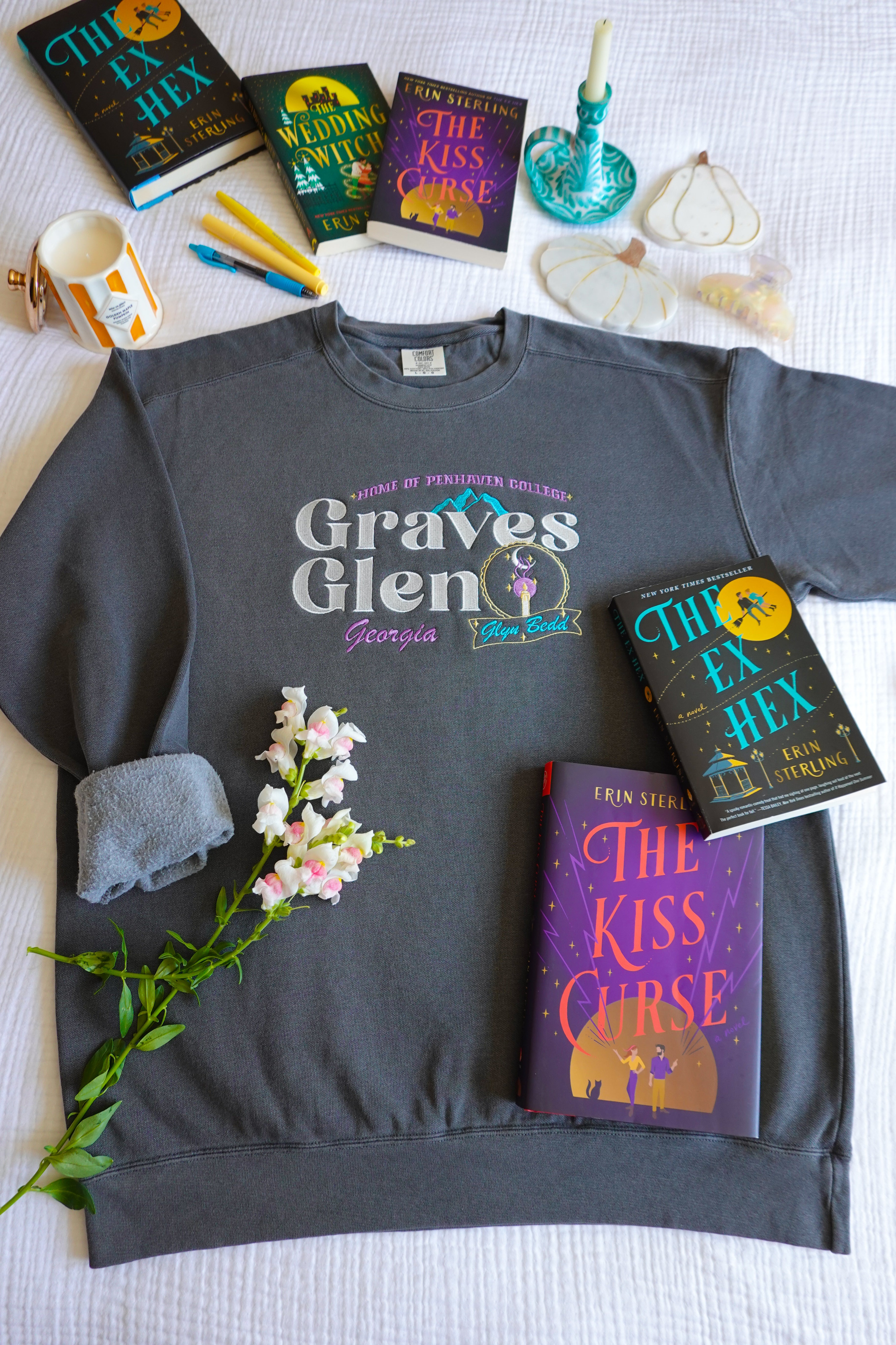 Graves Glen Embroidered Crewneck (The Ex Hex)