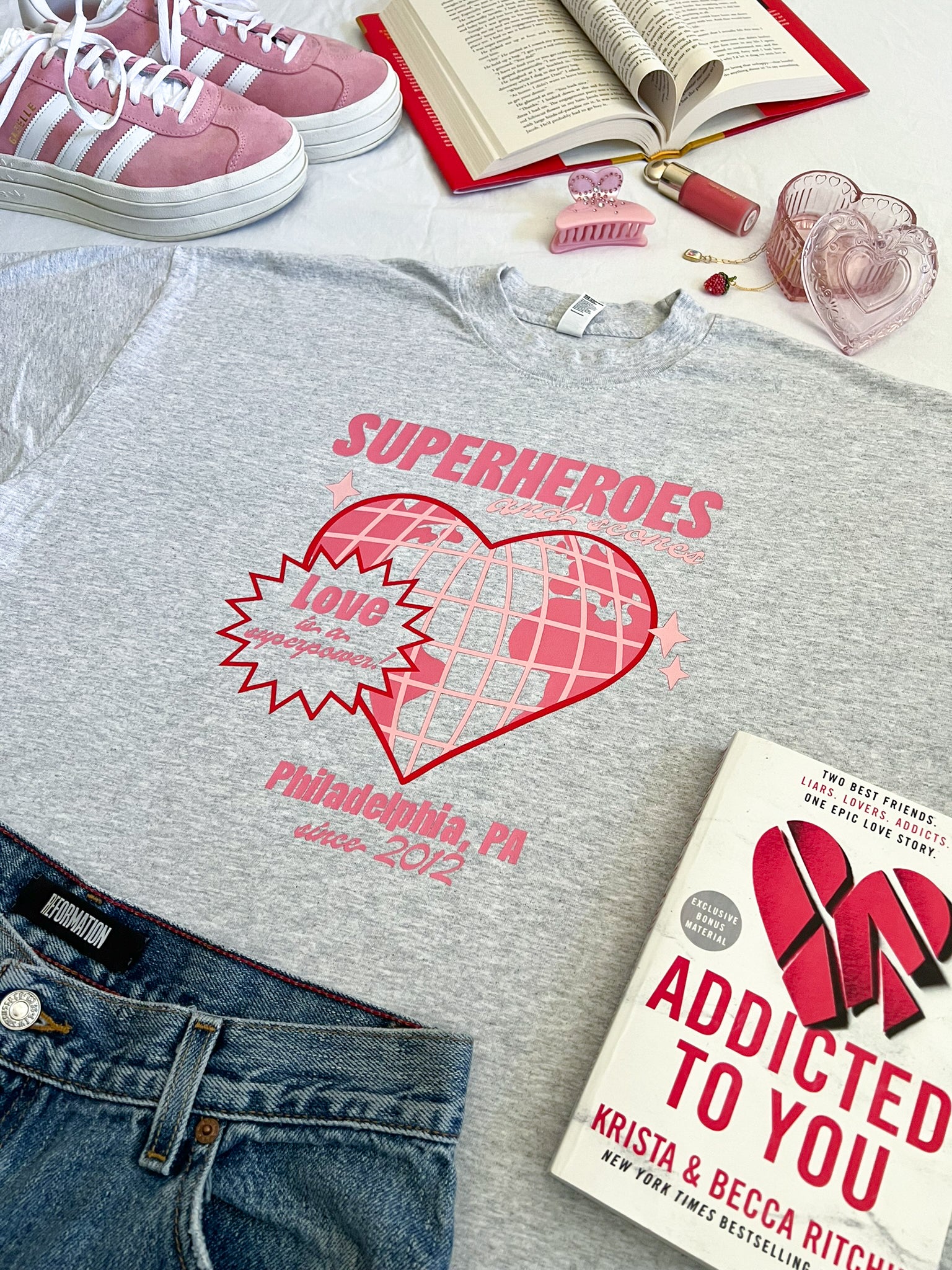 Superheroes and Scones T-Shirt (Addicted)