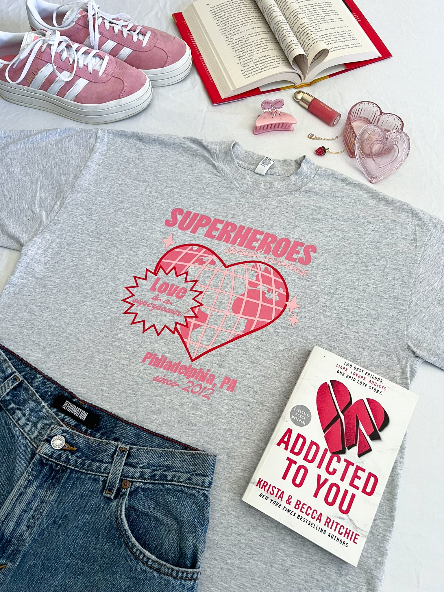 Superheroes and Scones T-Shirt (Addicted)