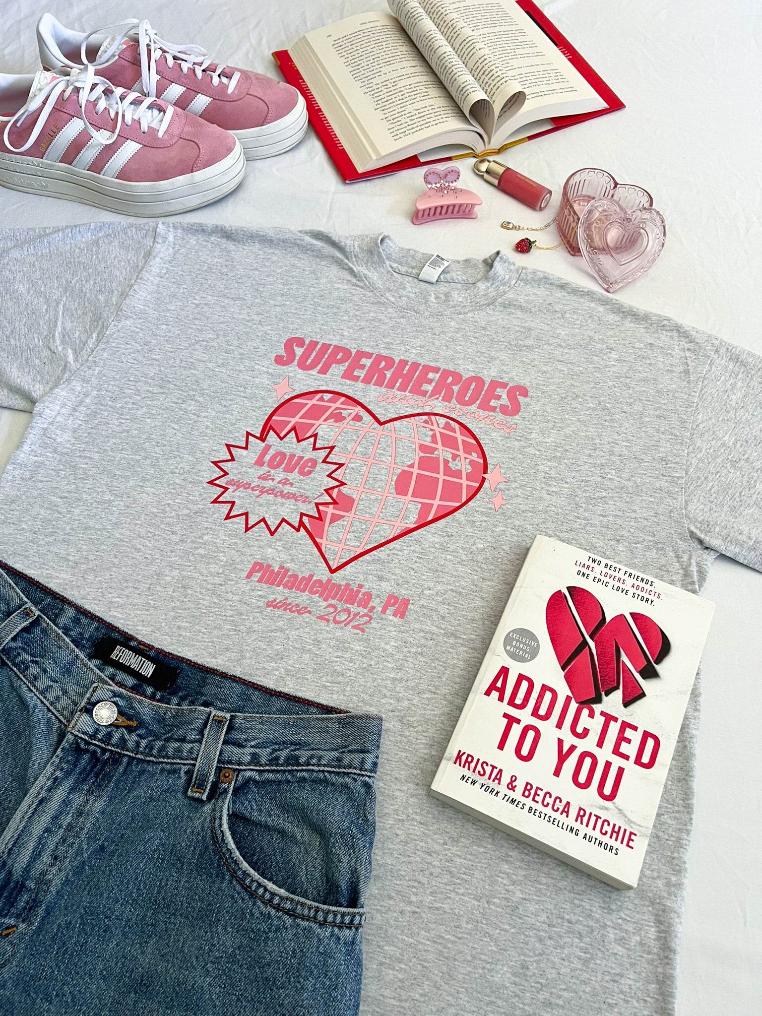 Superheroes and Scones T-Shirt (Addicted)