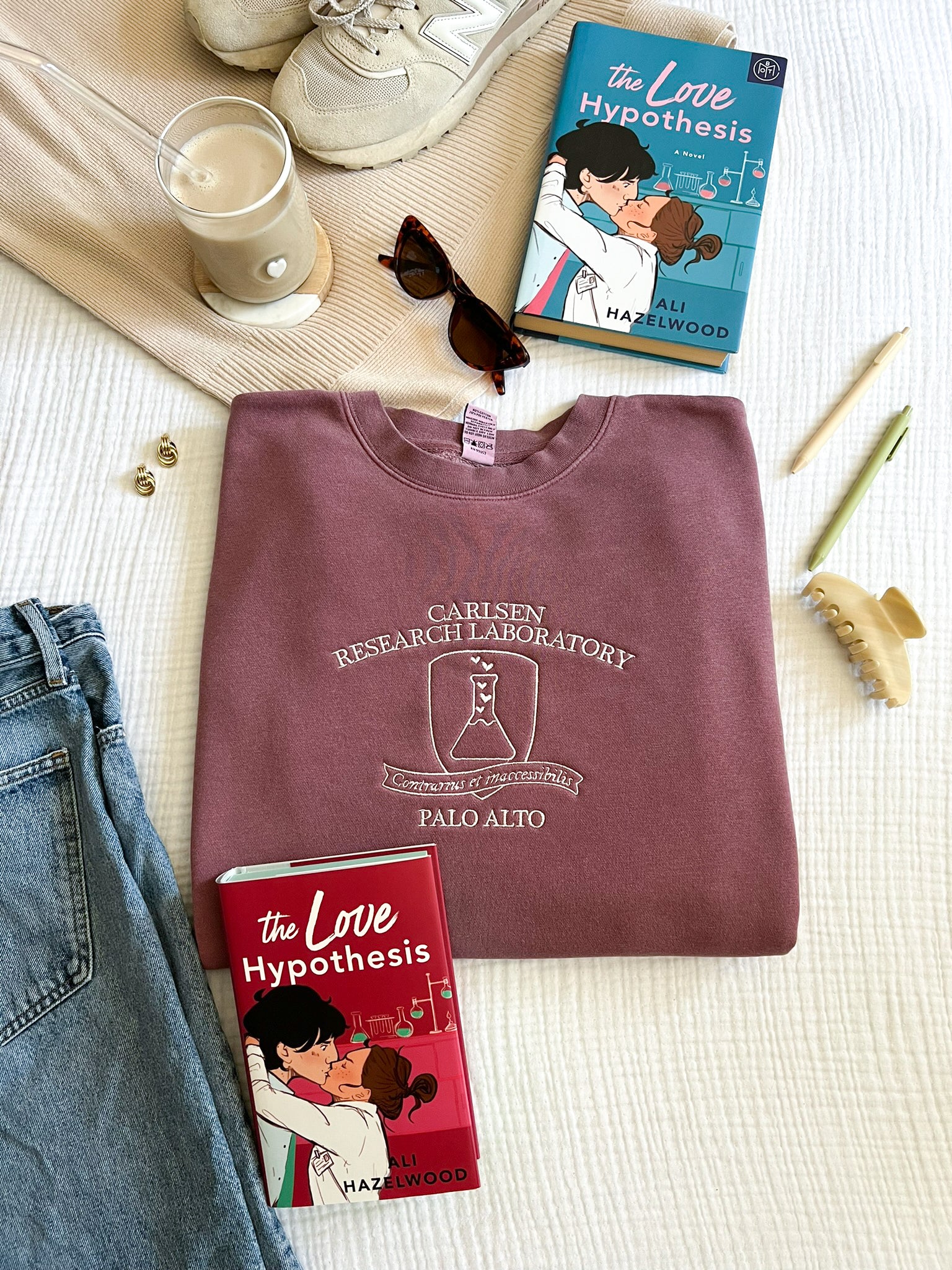 Carlsen Research Laboratory Embroidered Crewneck (The Love Hypothesis)