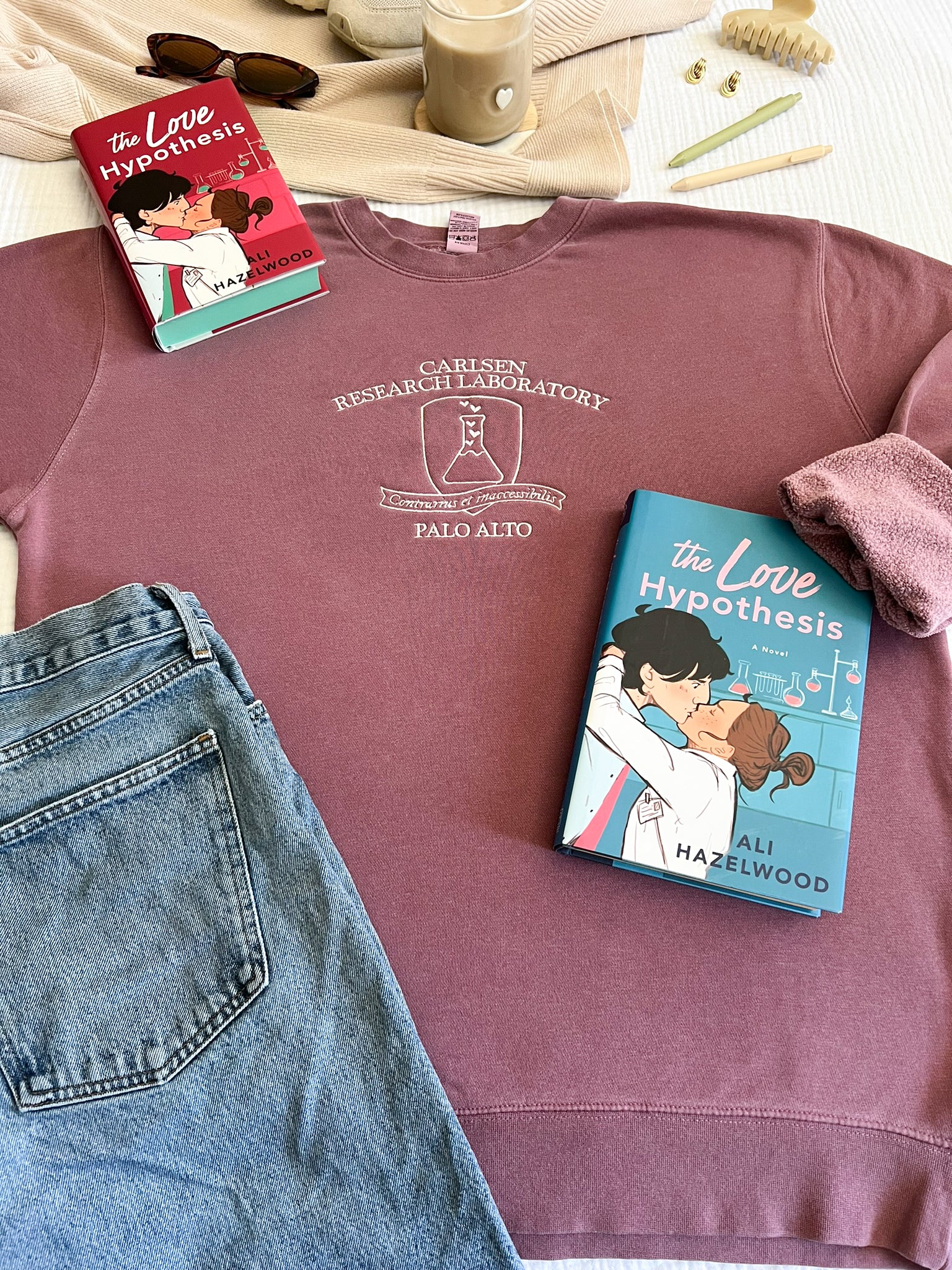 Carlsen Research Laboratory Embroidered Crewneck (The Love Hypothesis)