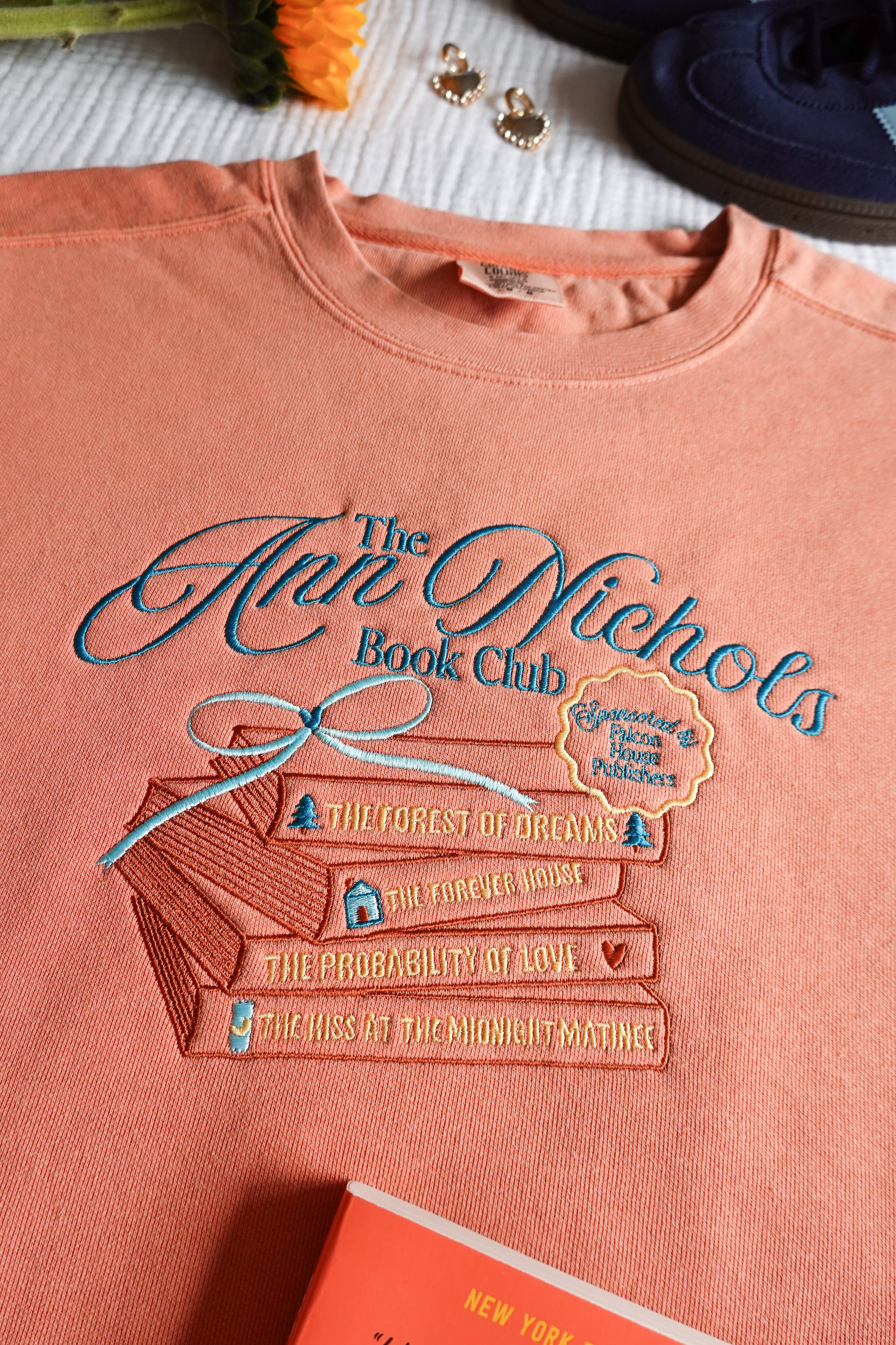 Ann Nichols Book Club Embroidered Crewneck (The Dead Romantics)