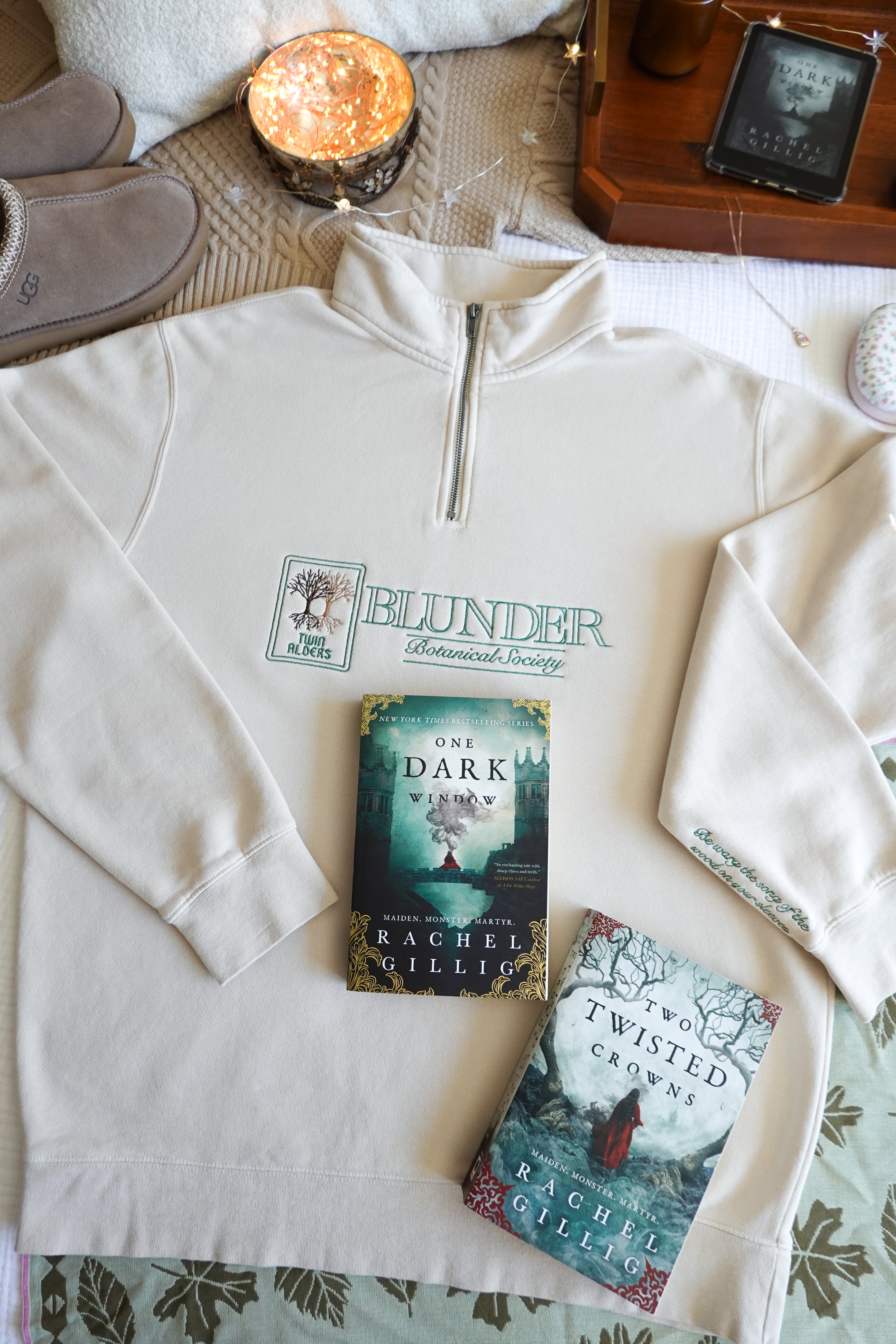Blunder Botanical Society Quarter-Zip Sweatshirt (Shepherd King Duology)