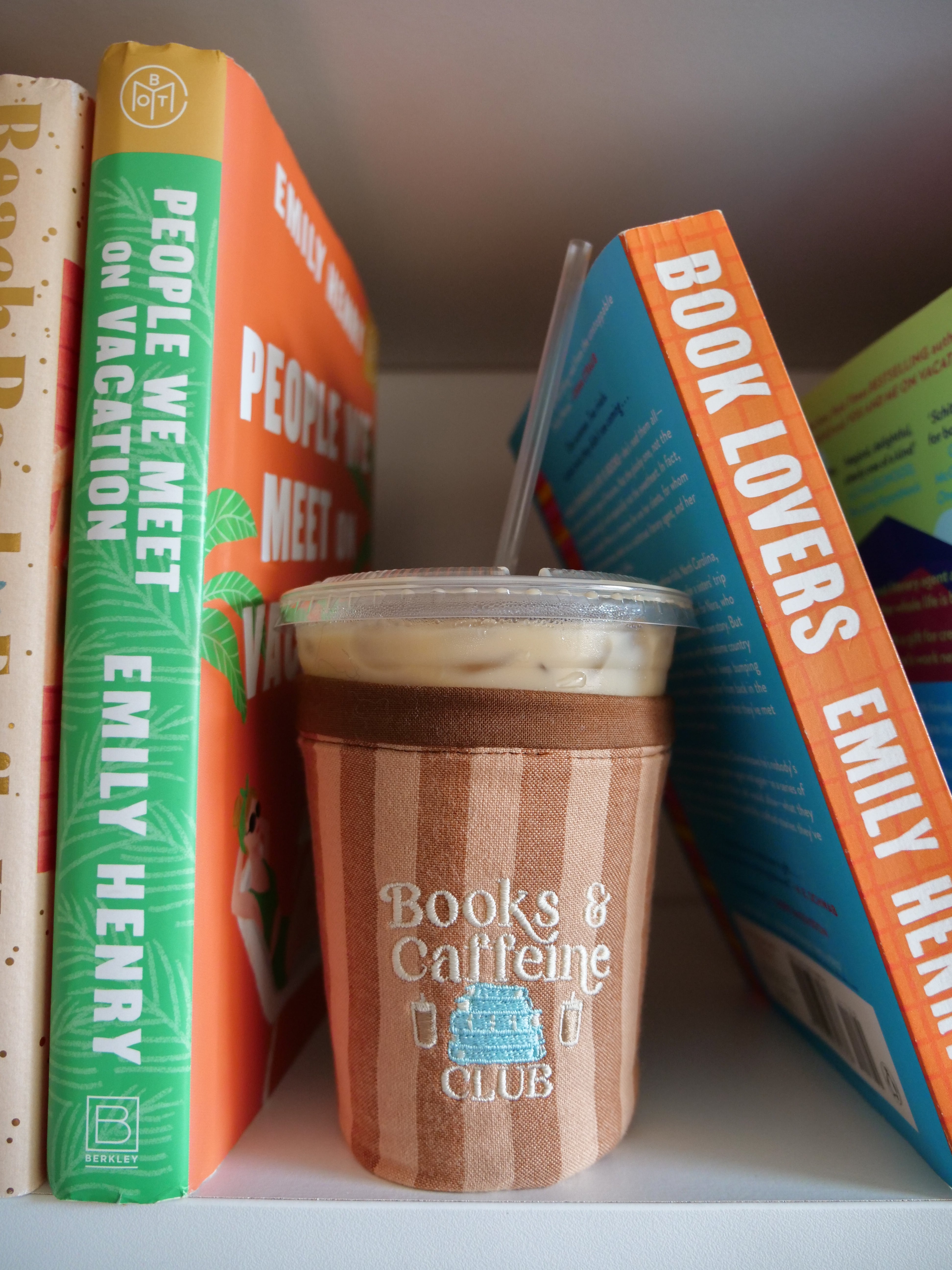 Books & Caffeine Club Coffee Coozie
