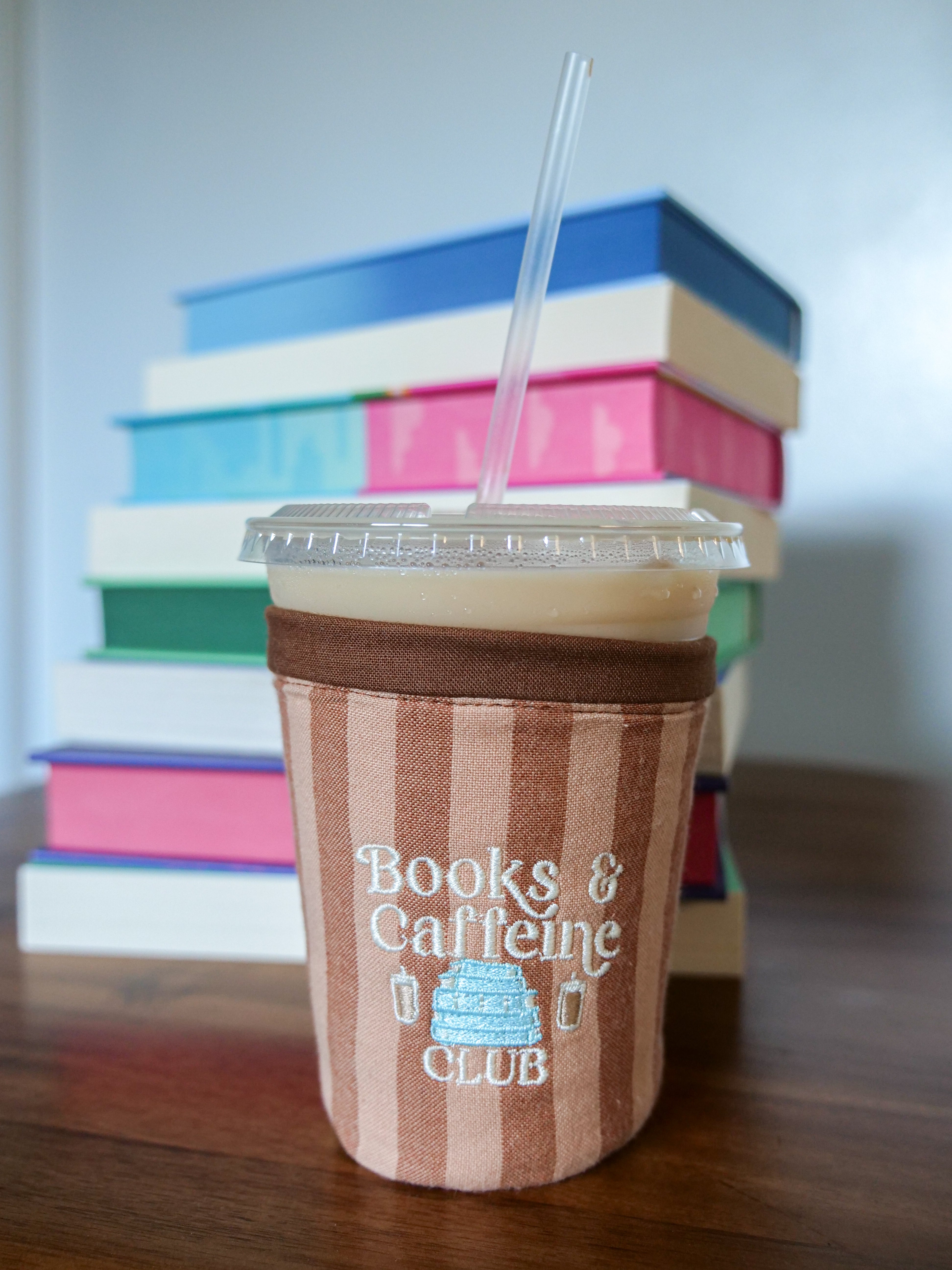 Books & Caffeine Club Coffee Coozie