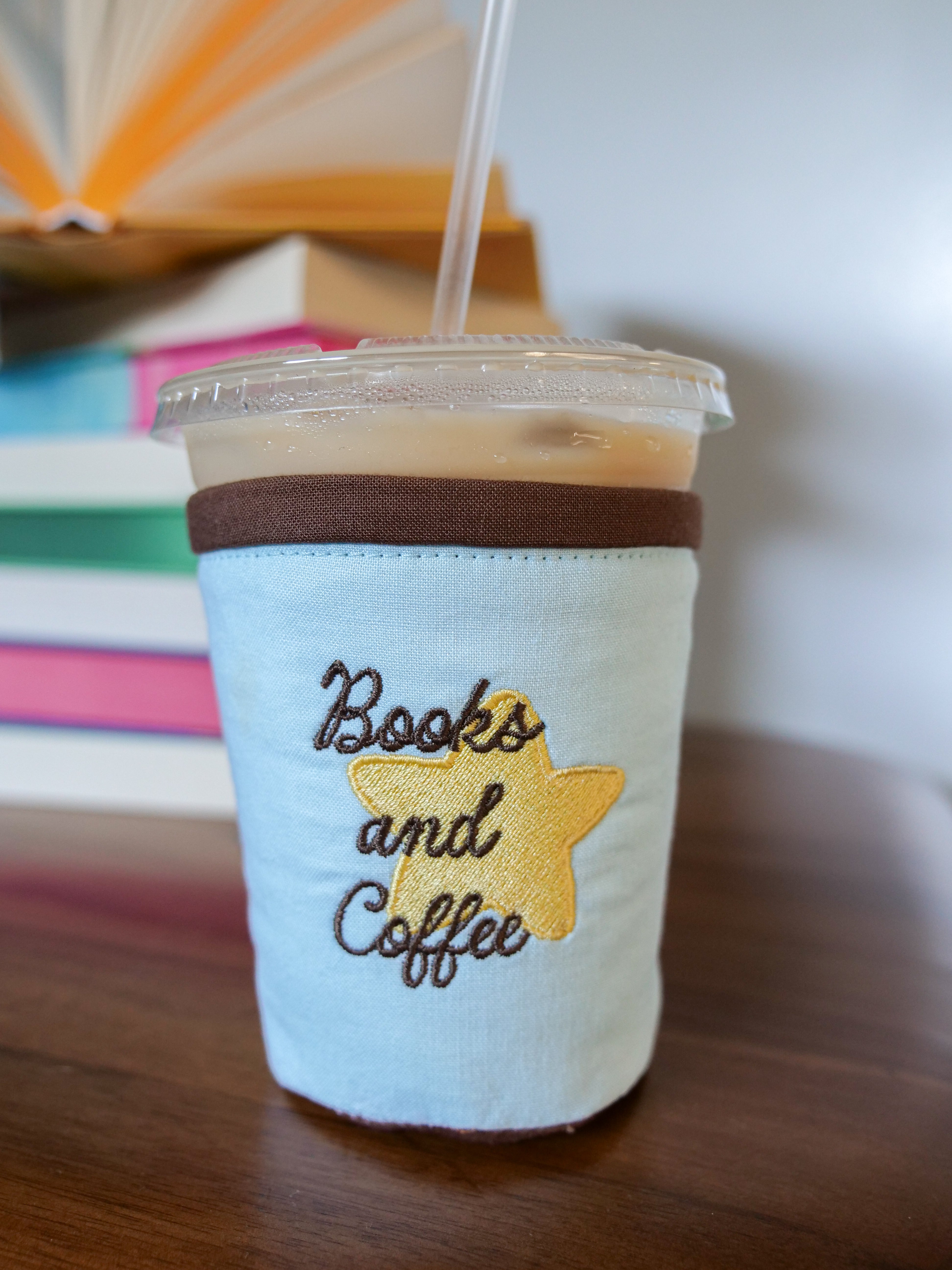 Books & Coffee Star Coozie