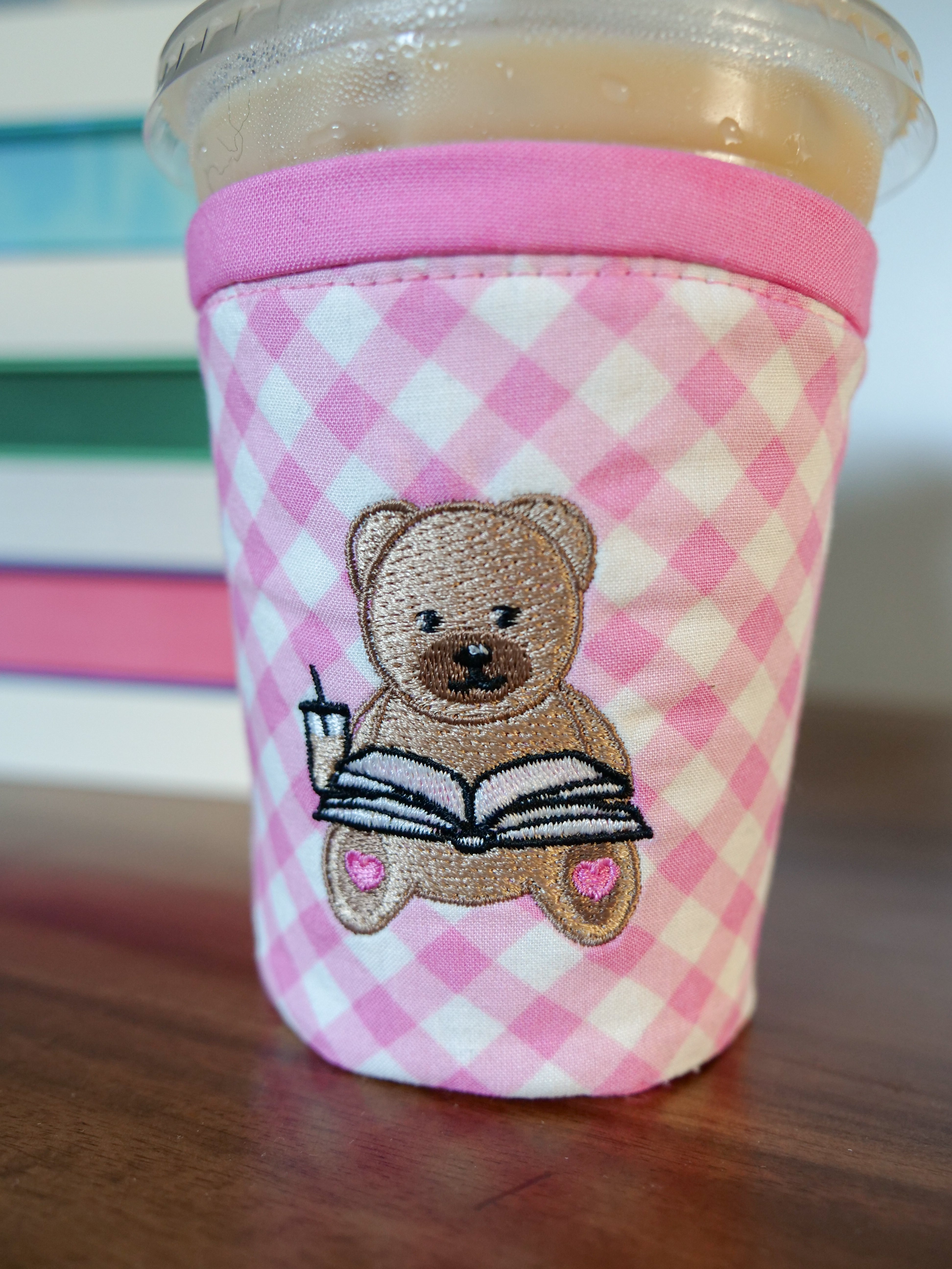 Bookish Bear Coffee Coozie