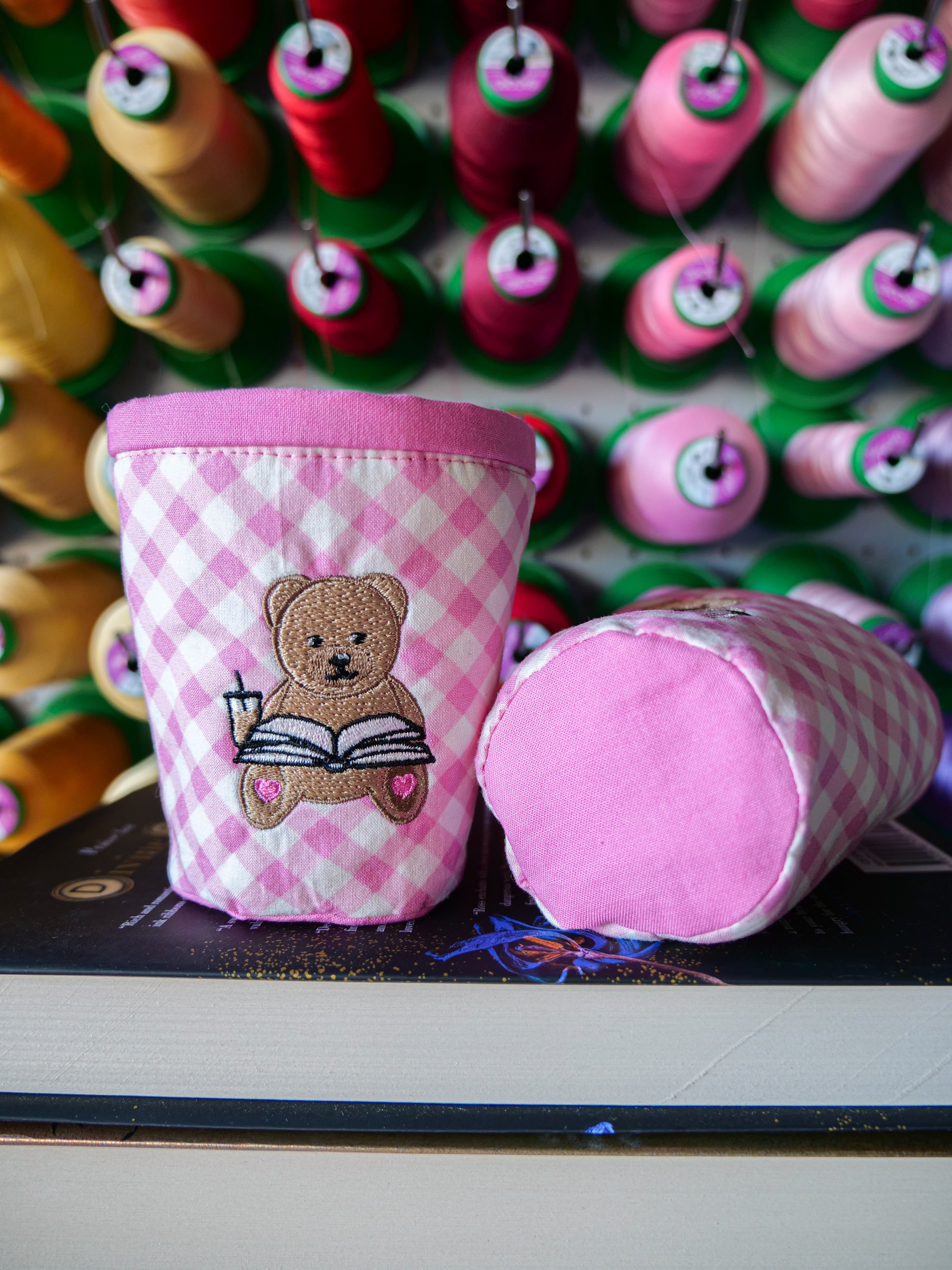 Bookish Bear Coffee Coozie