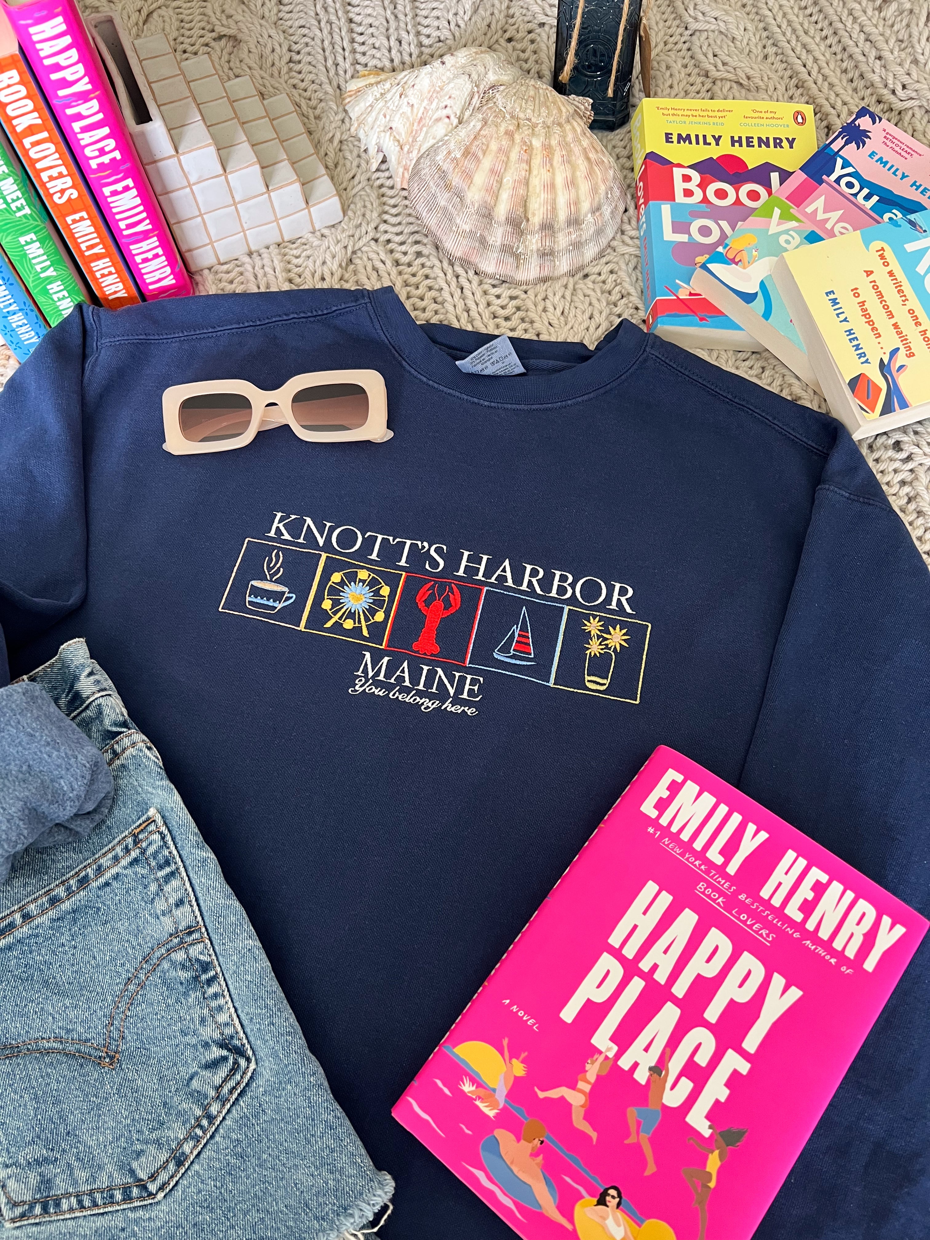 Knott's Harbor Embroidered Crewneck