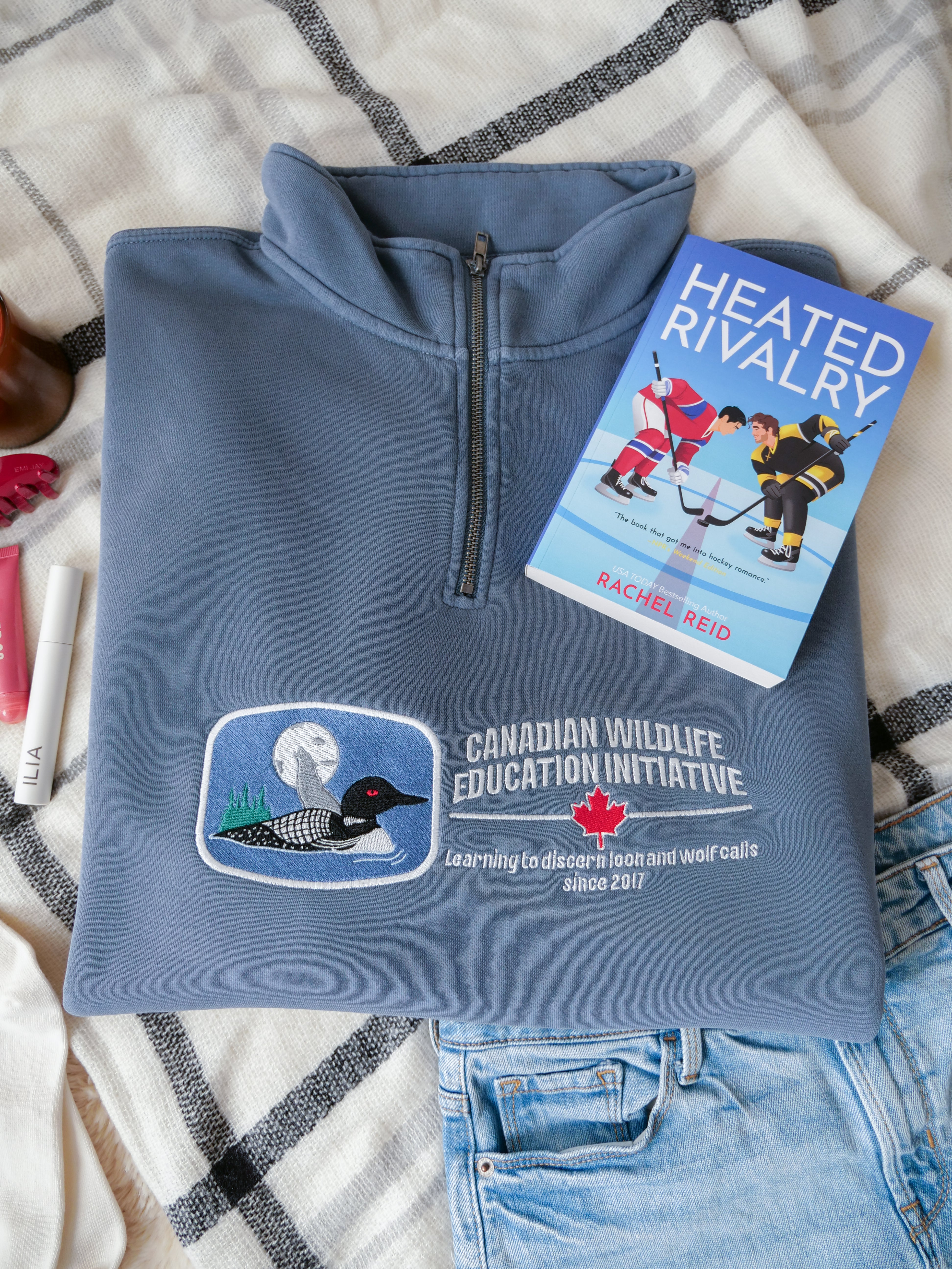 Canadian Wildlife Education Initiative Quarter-Zip Sweatshirt (Heated Rivalry)