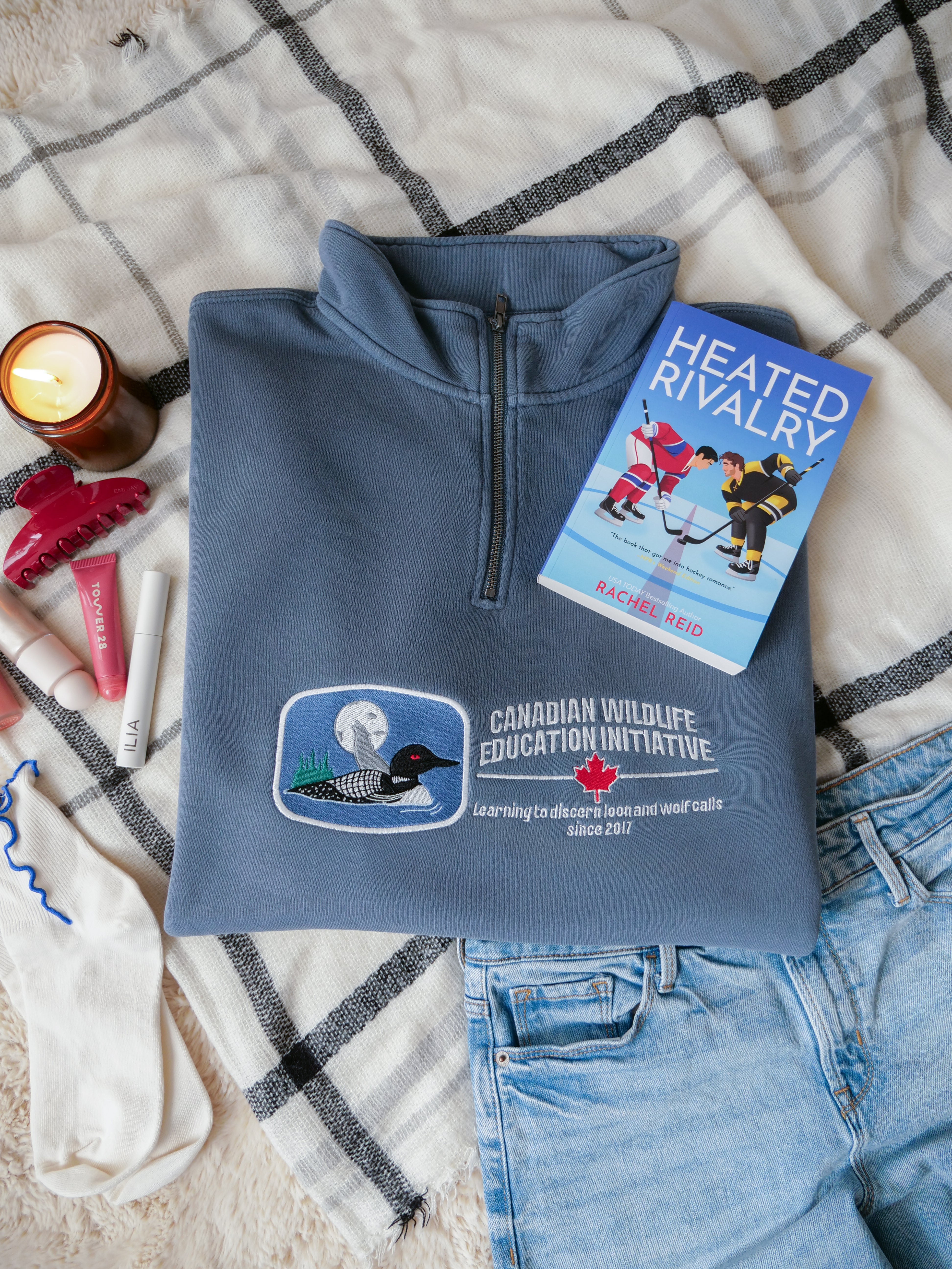 Canadian Wildlife Education Initiative Quarter-Zip Sweatshirt (Heated Rivalry)