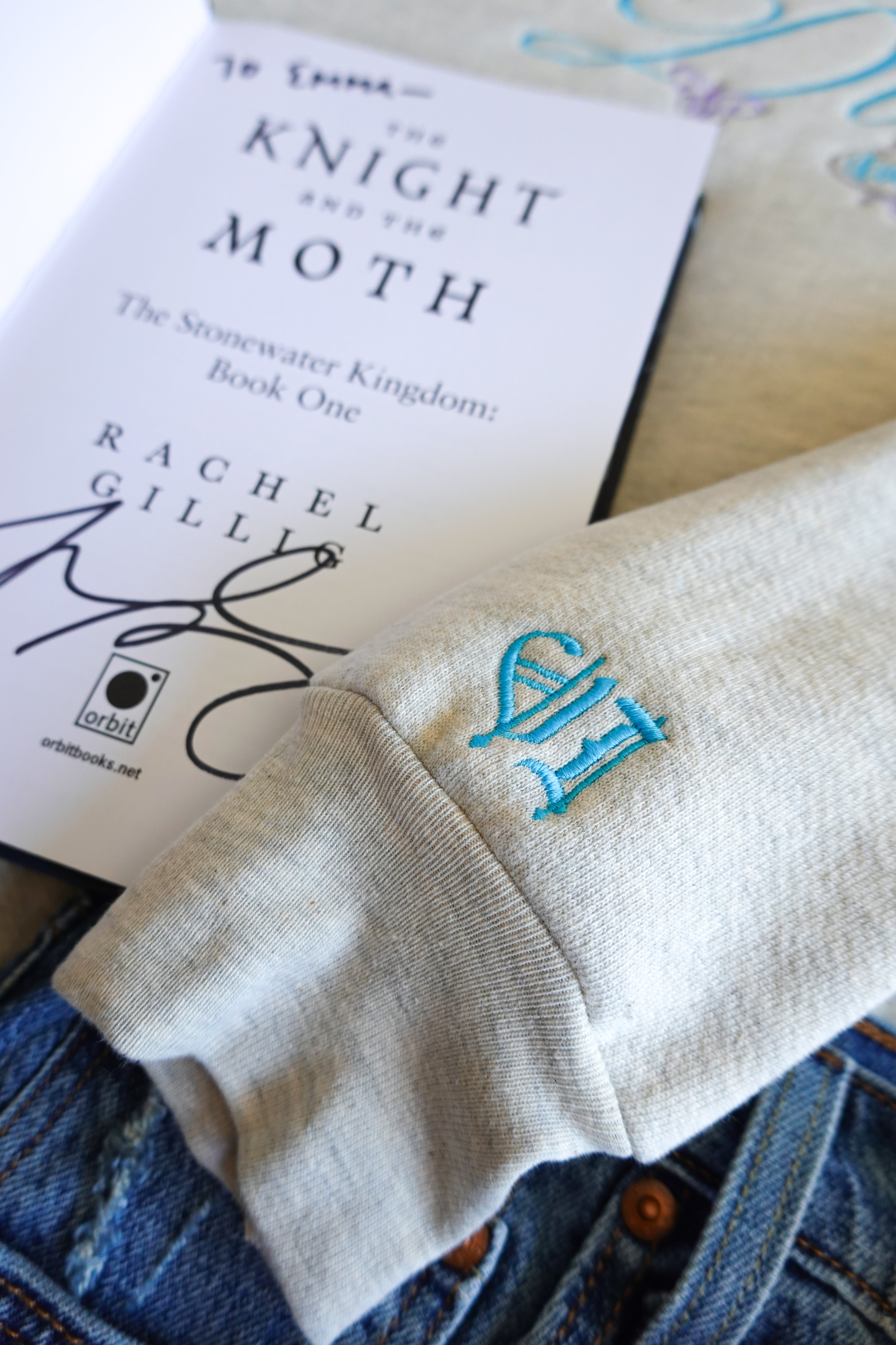 Diviner Embroidered Crewneck (Knight and the Moth)