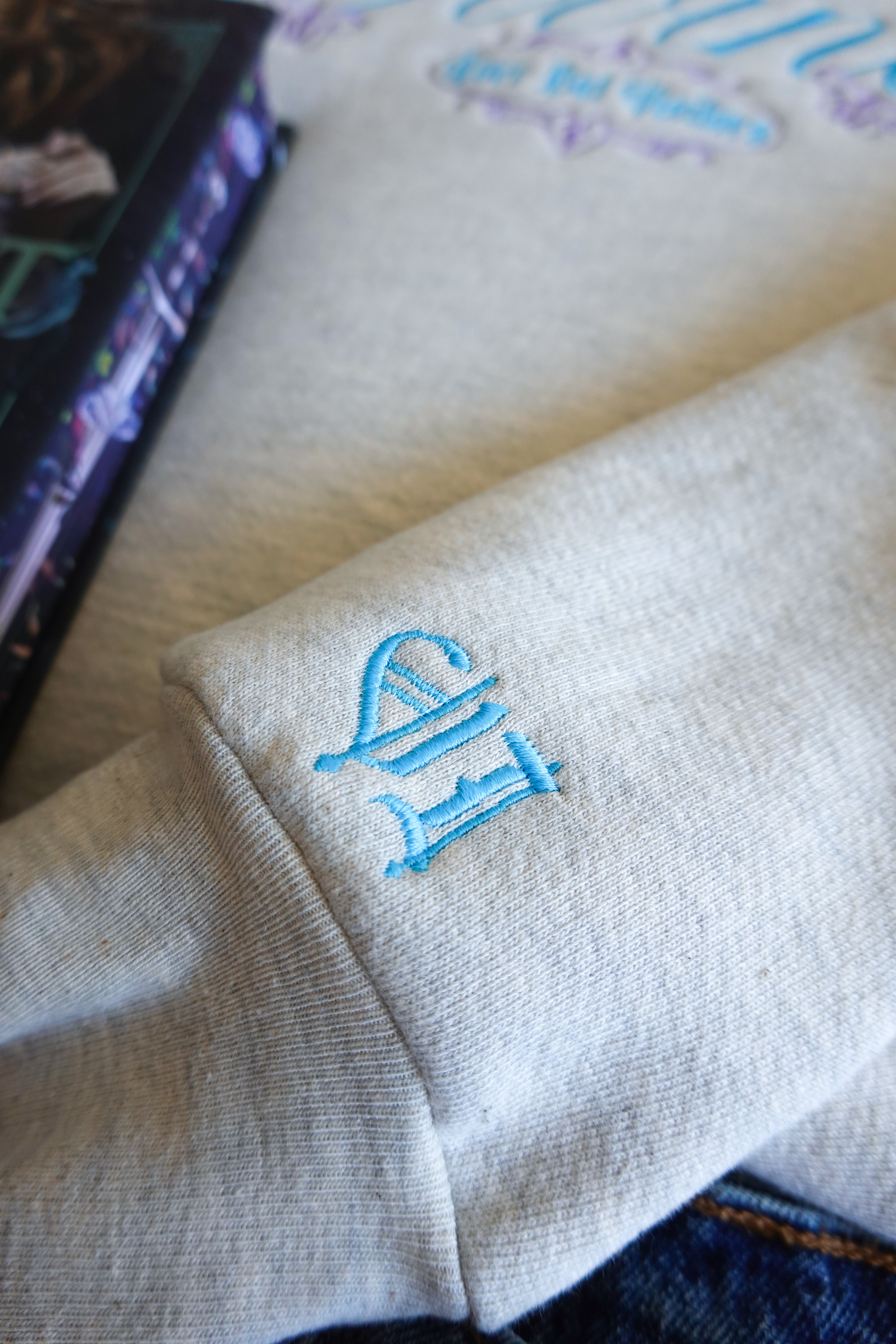 Diviner Embroidered Crewneck (Knight and the Moth)