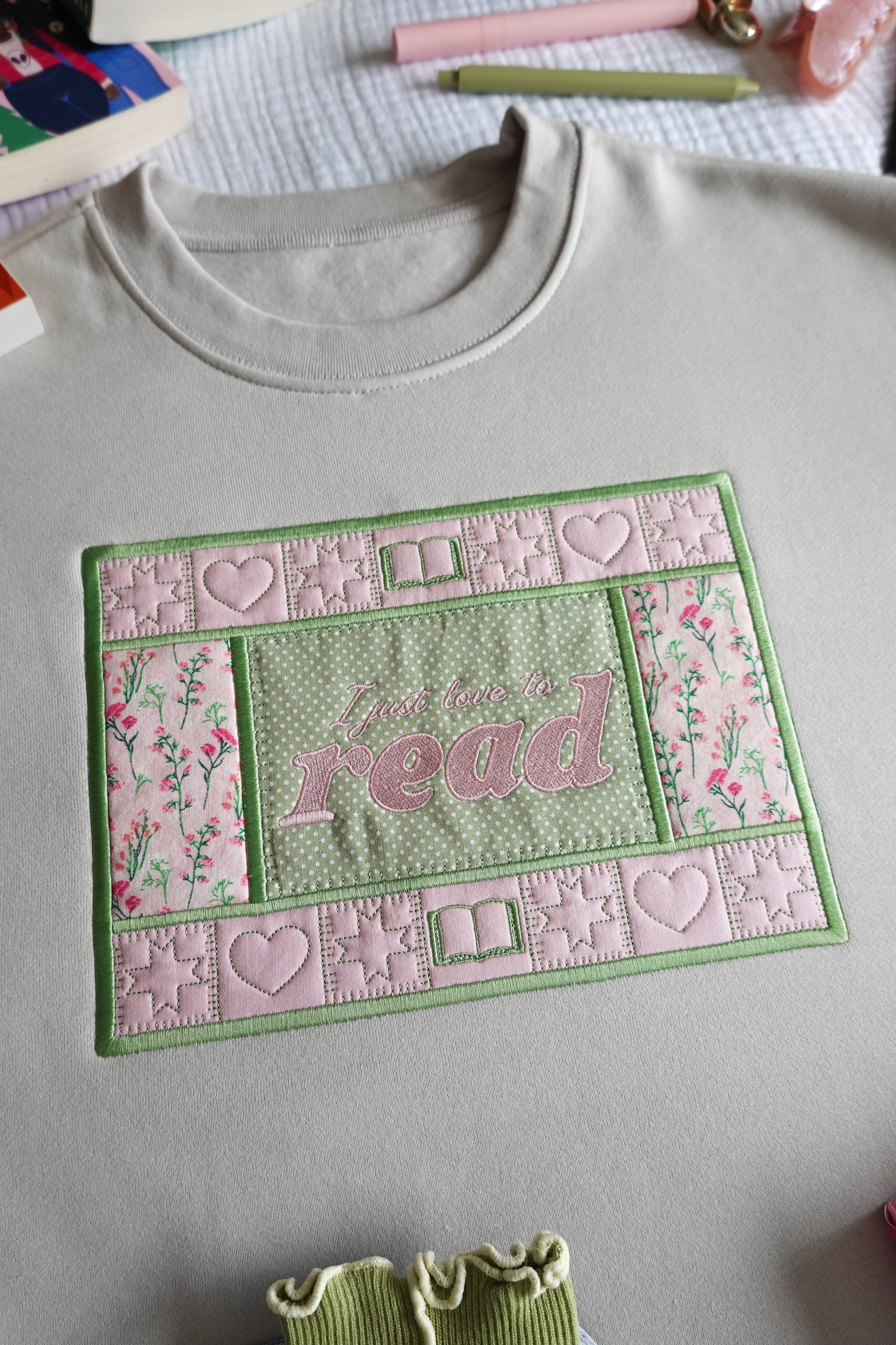 Spring Quilted Crewneck