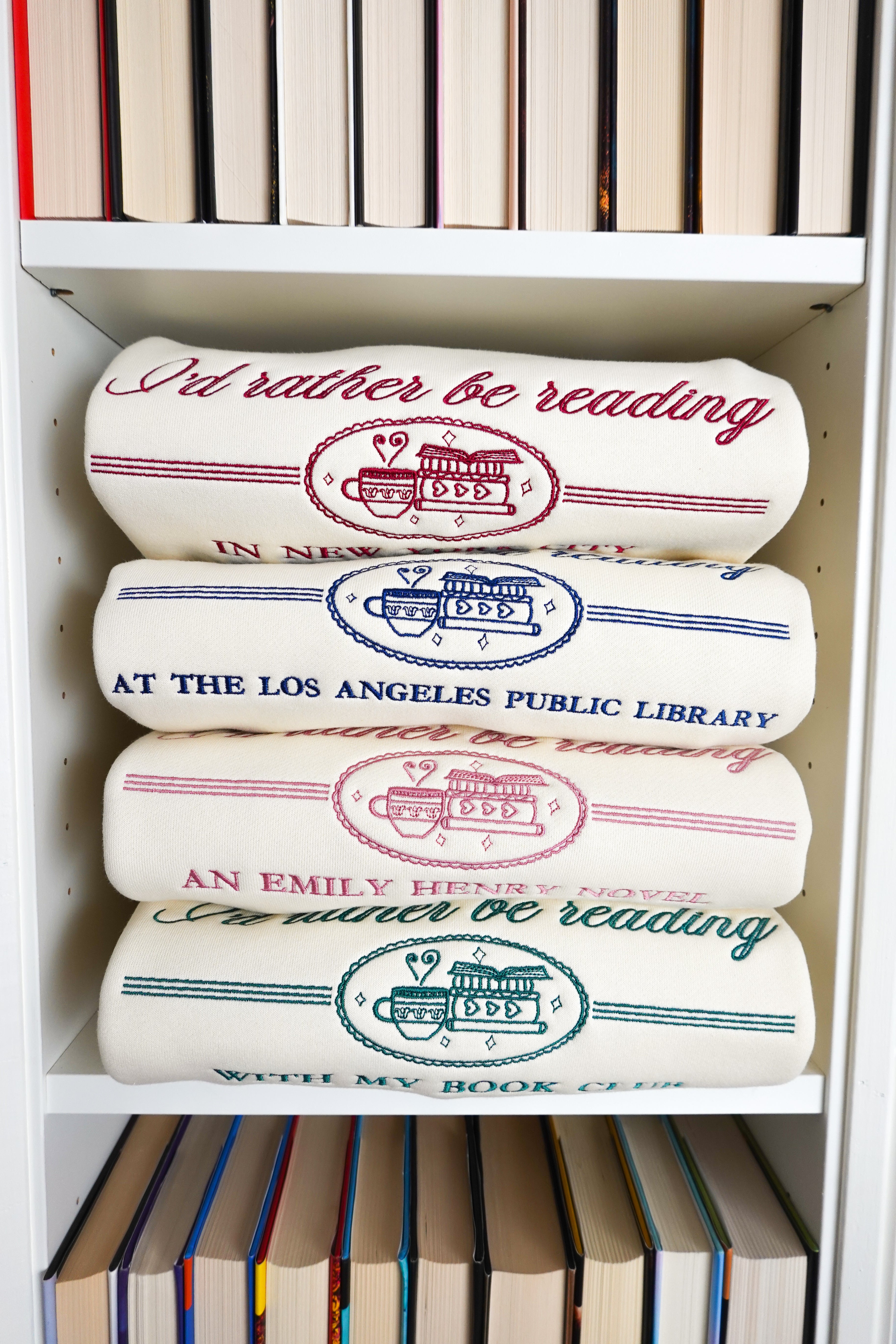 Personalized I'd Rather Be Reading Crewneck