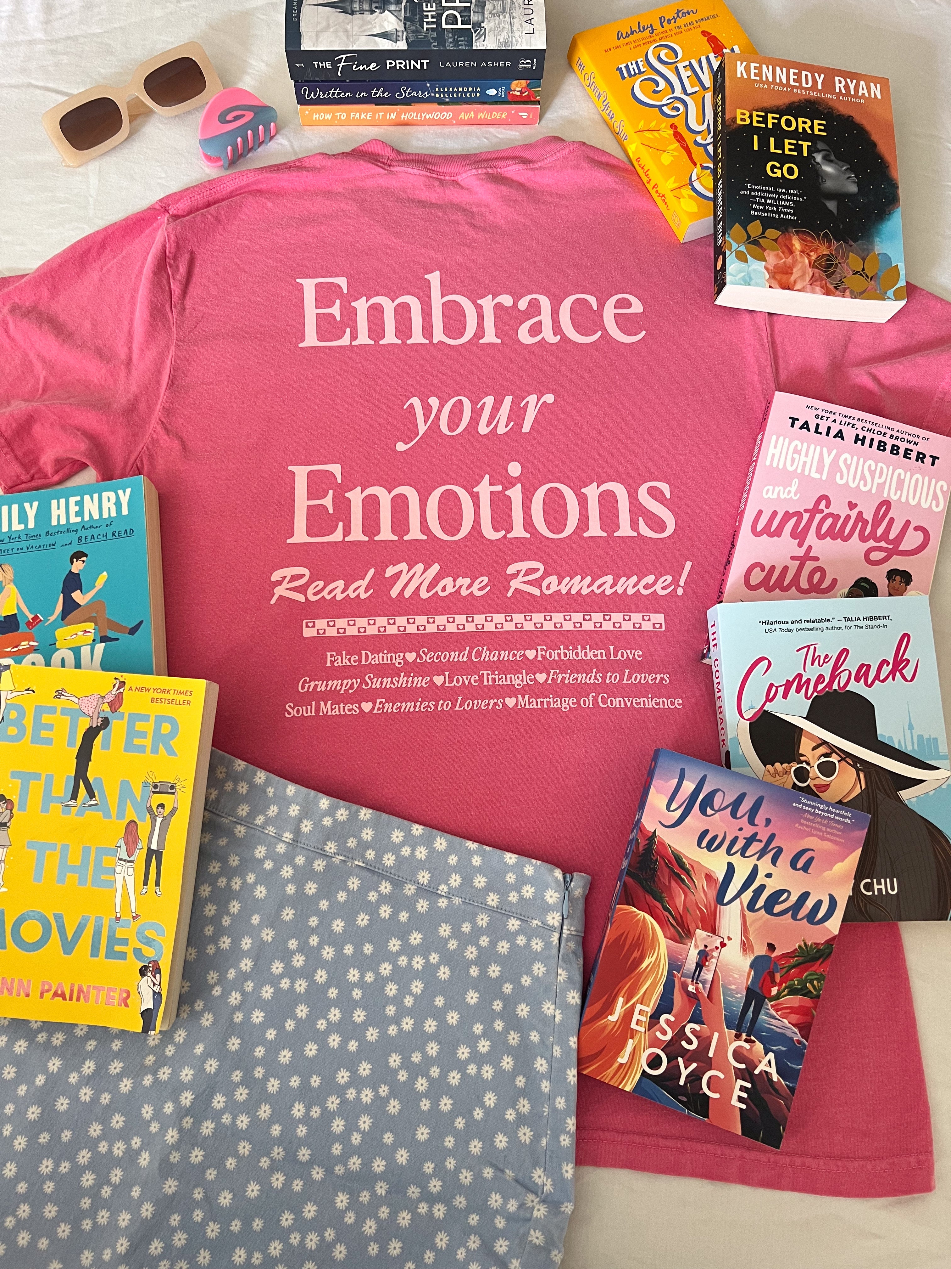 Embrace Your Emotions / Read More Romance T-Shirt