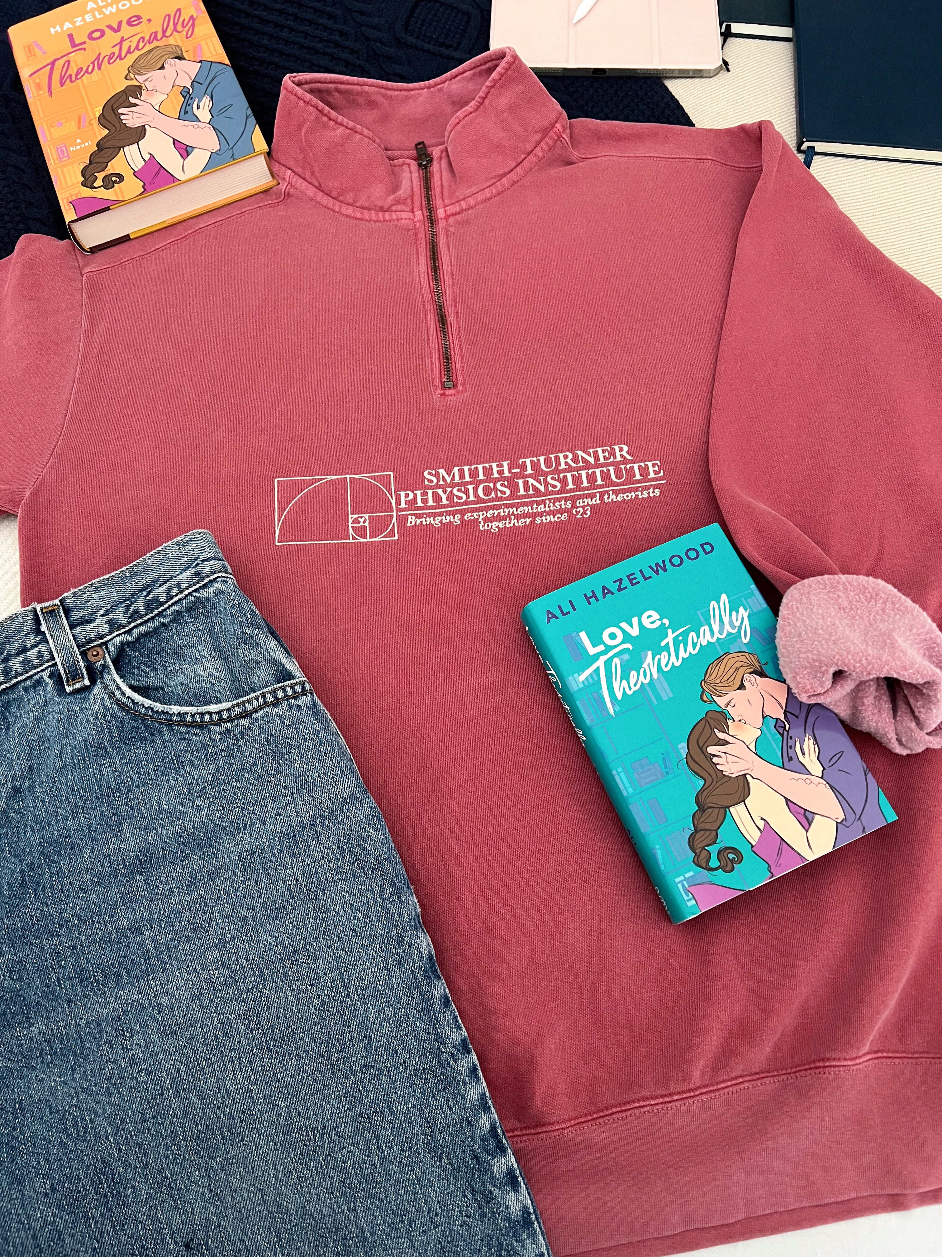 Smith-Turner Physics Institute Embroidered Quarter-Zip (Love, Theoretically)