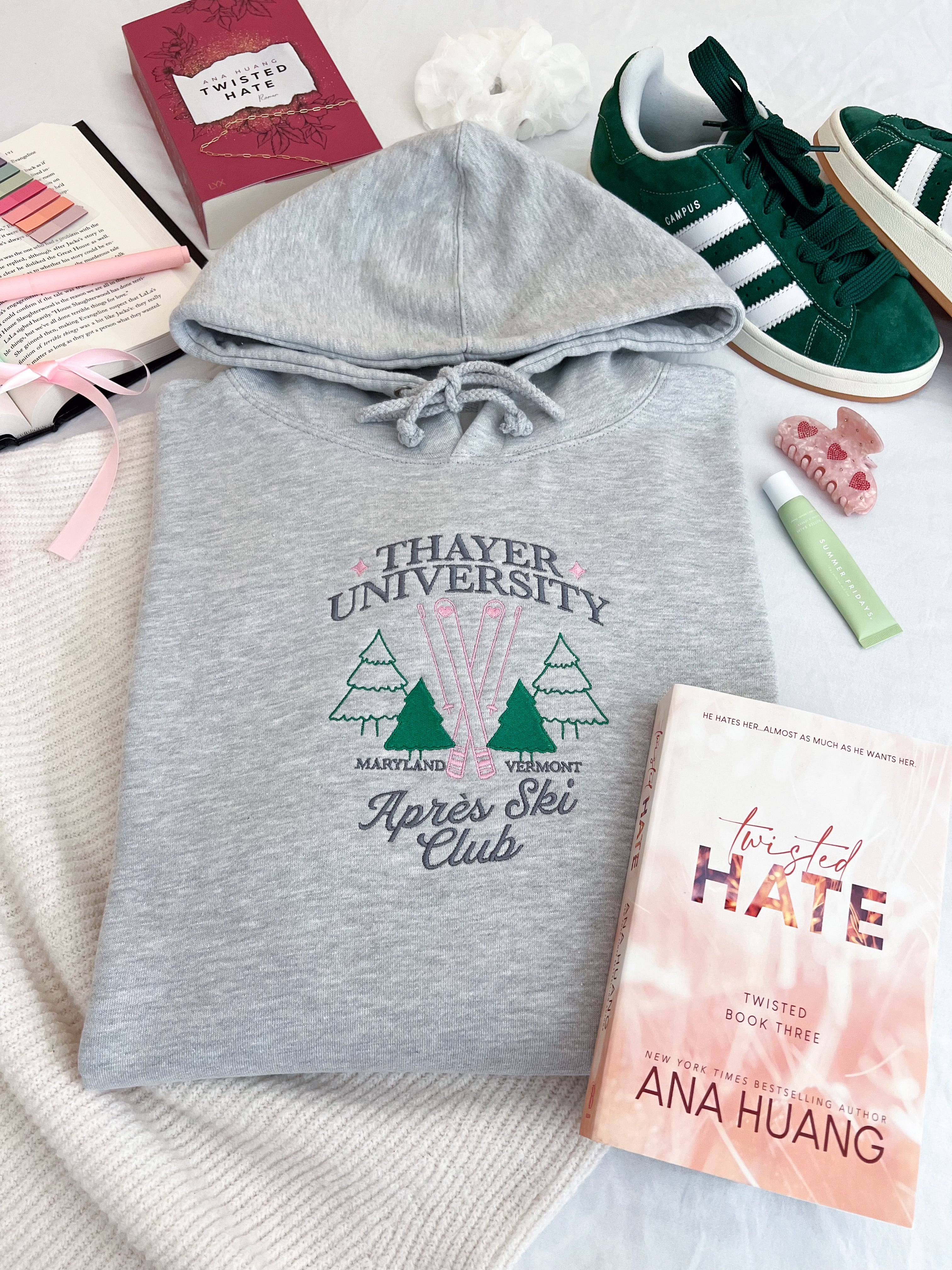 ANA HUANG™ Thayer University Apres Ski Club Hoodie (Twisted Hate)