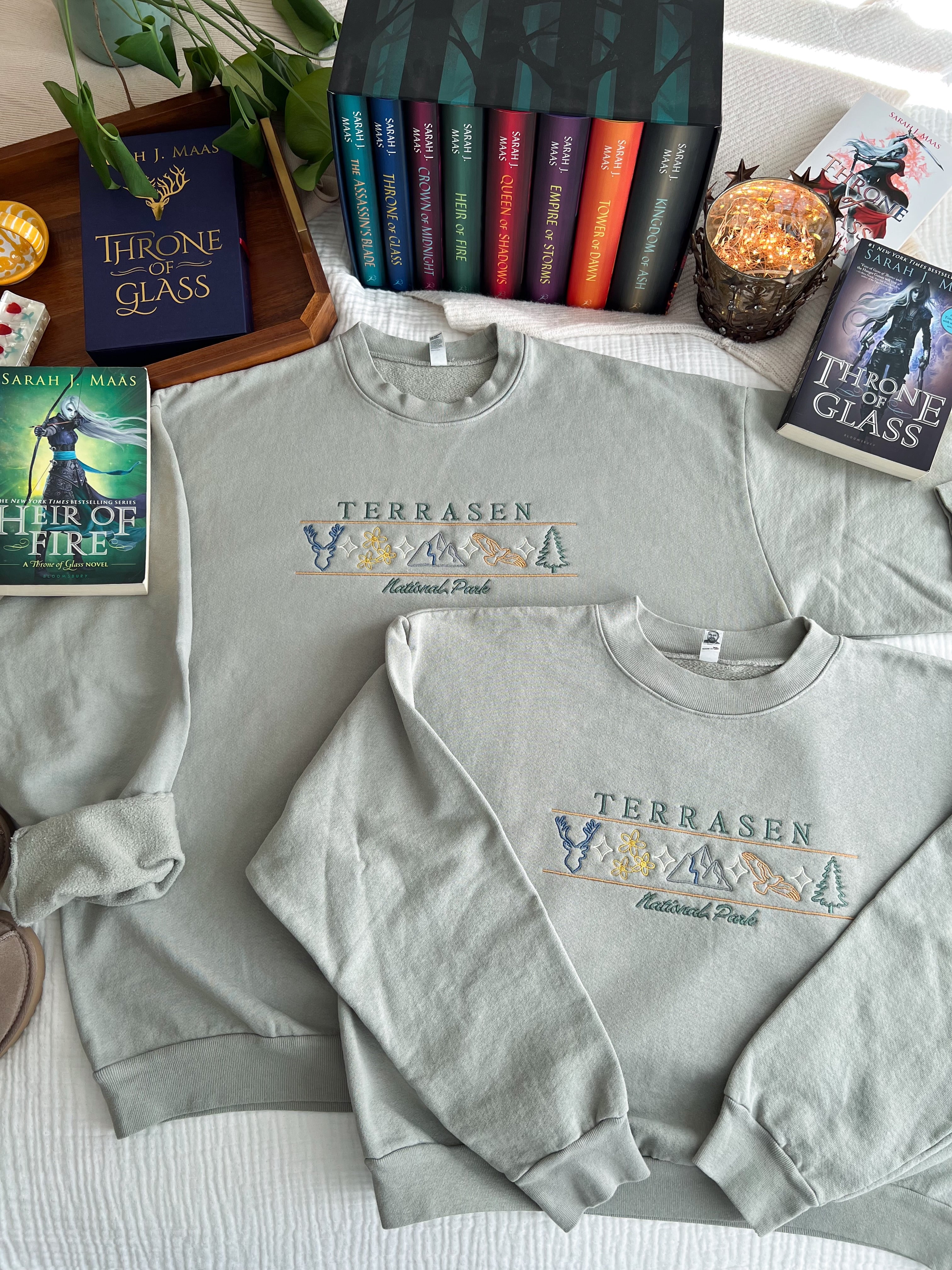 Terrasen National Park Embroidered Crewneck (Throne of Glass)