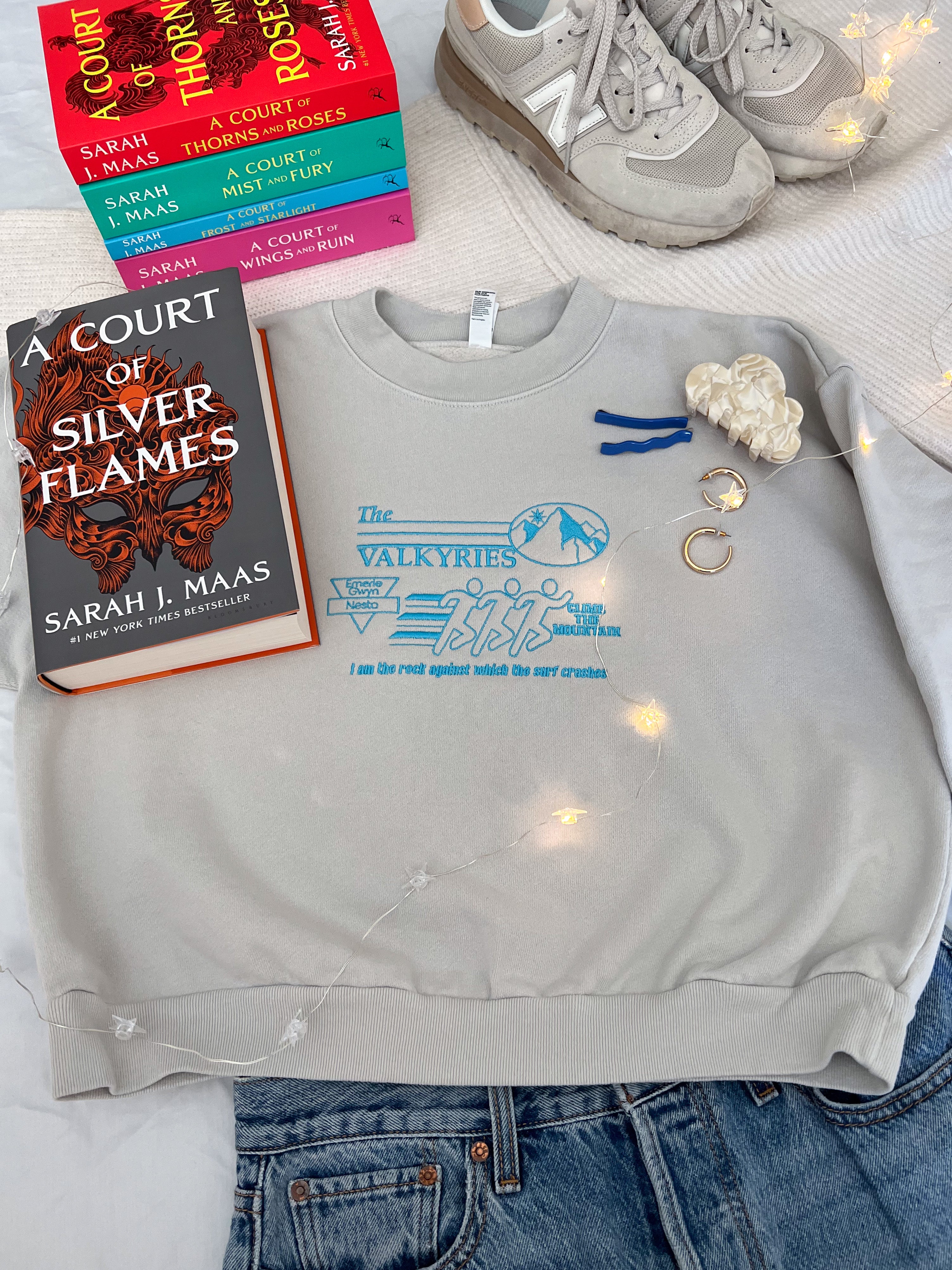 Valkyrie Athletics ACOSF Embroidered Cropped Crewneck (ACOTAR)