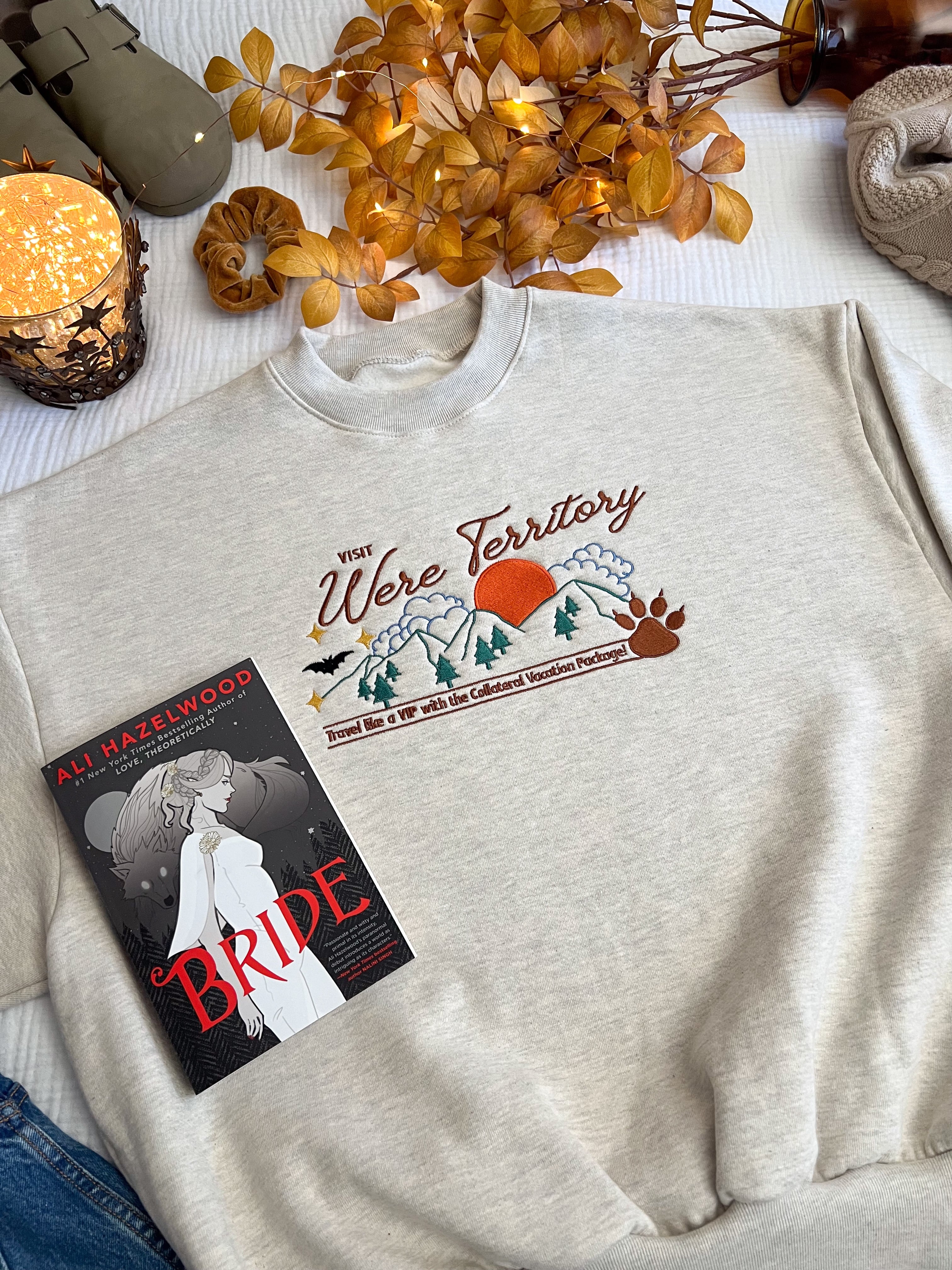Visit Were Territory Embroidered Crewneck (Bride)