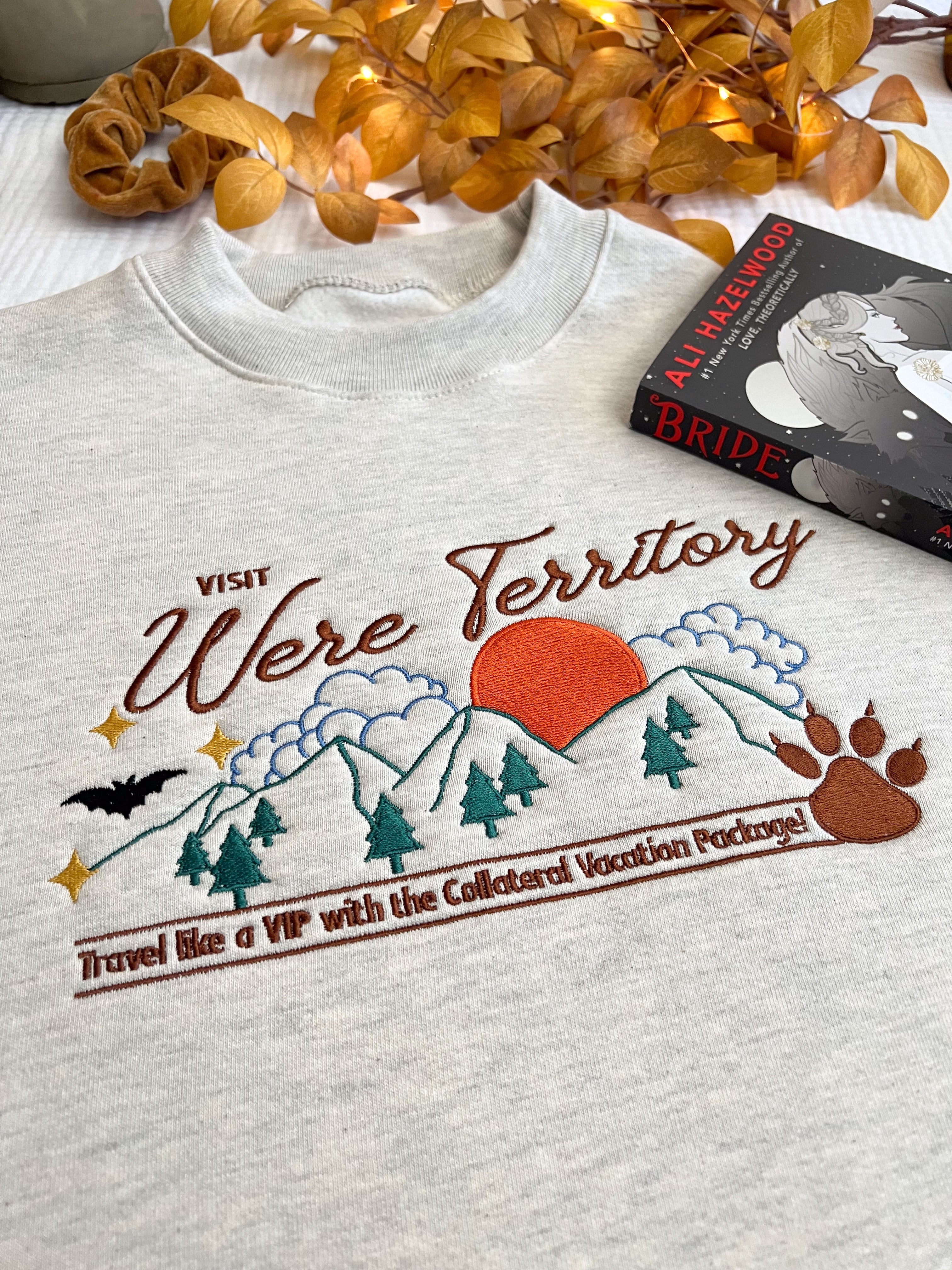 Visit Were Territory Embroidered Crewneck (Bride)