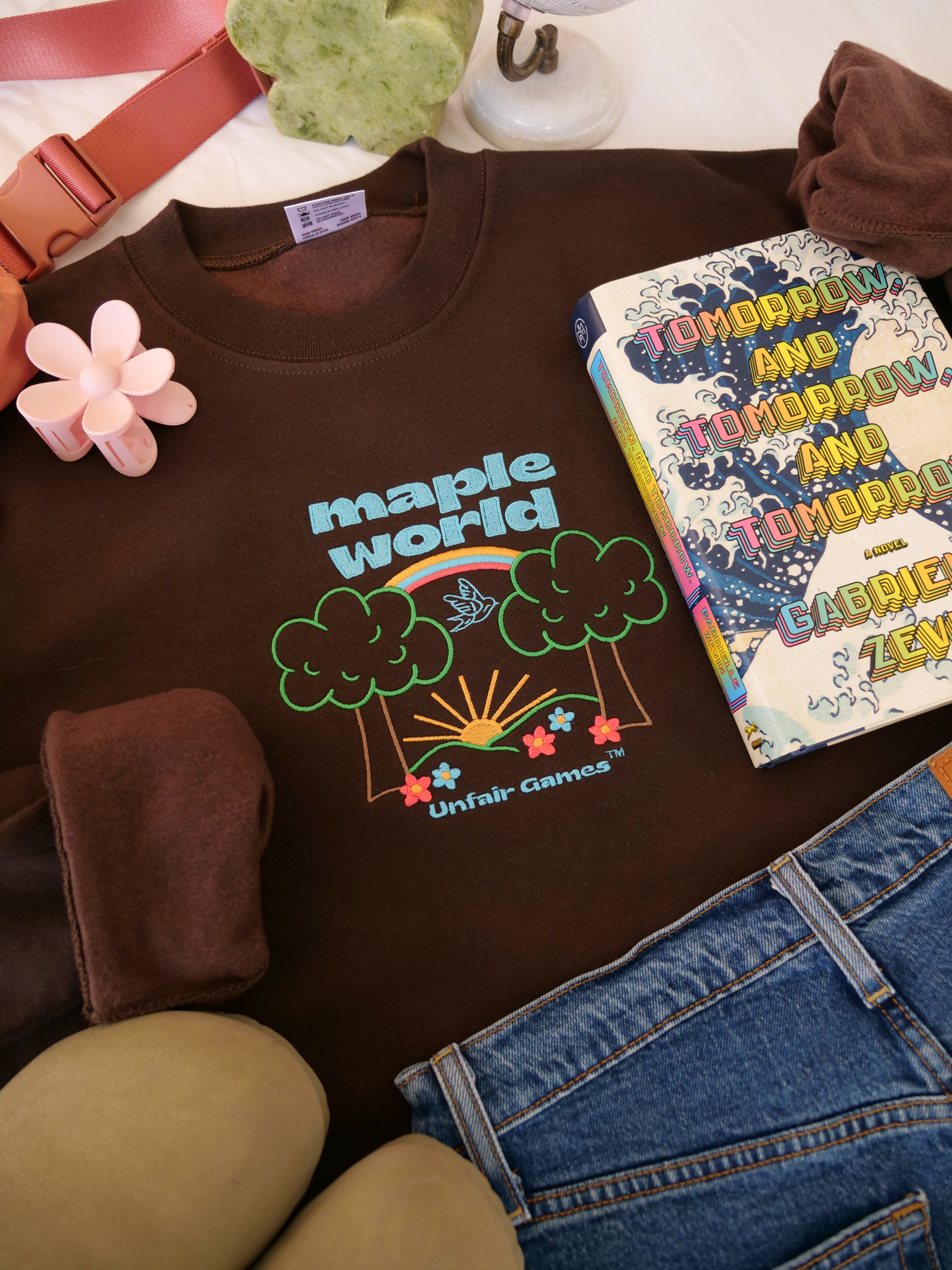 Mapleworld Embroidered Crewneck (Tomorrow x3)
