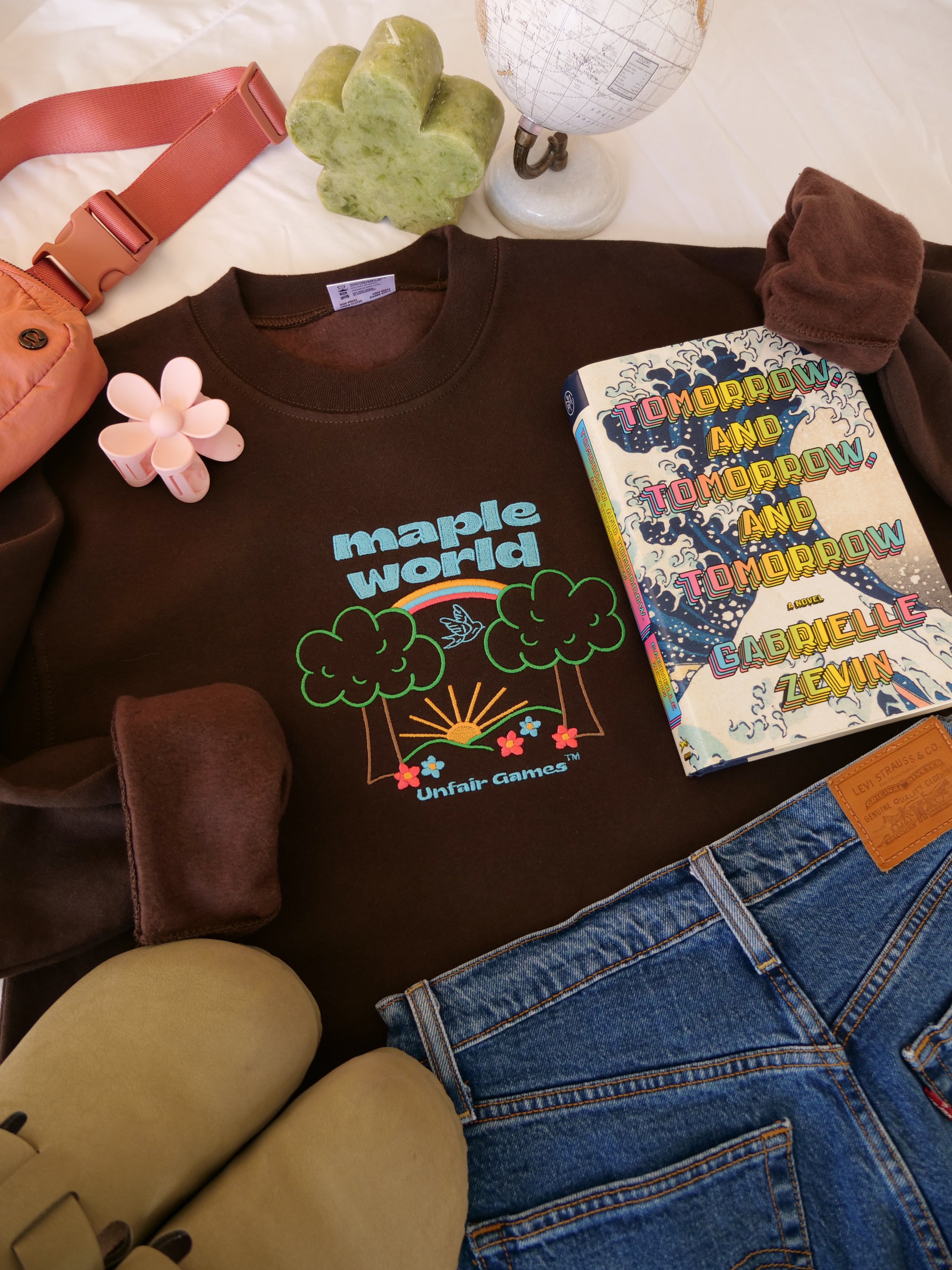 Mapleworld Embroidered Crewneck (Tomorrow x3)