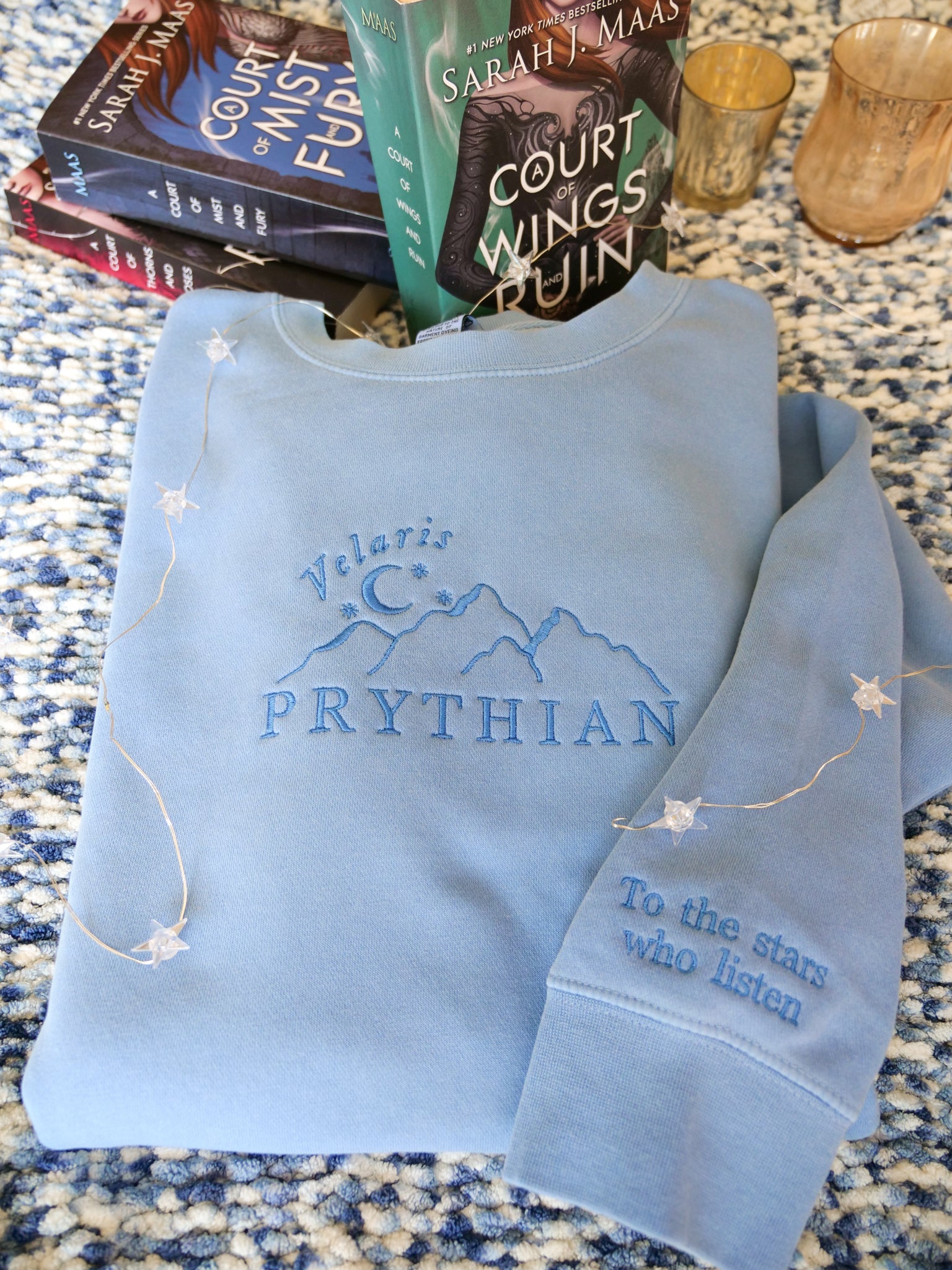 Velaris / Prythian Embroidered Crewneck (ACOTAR)