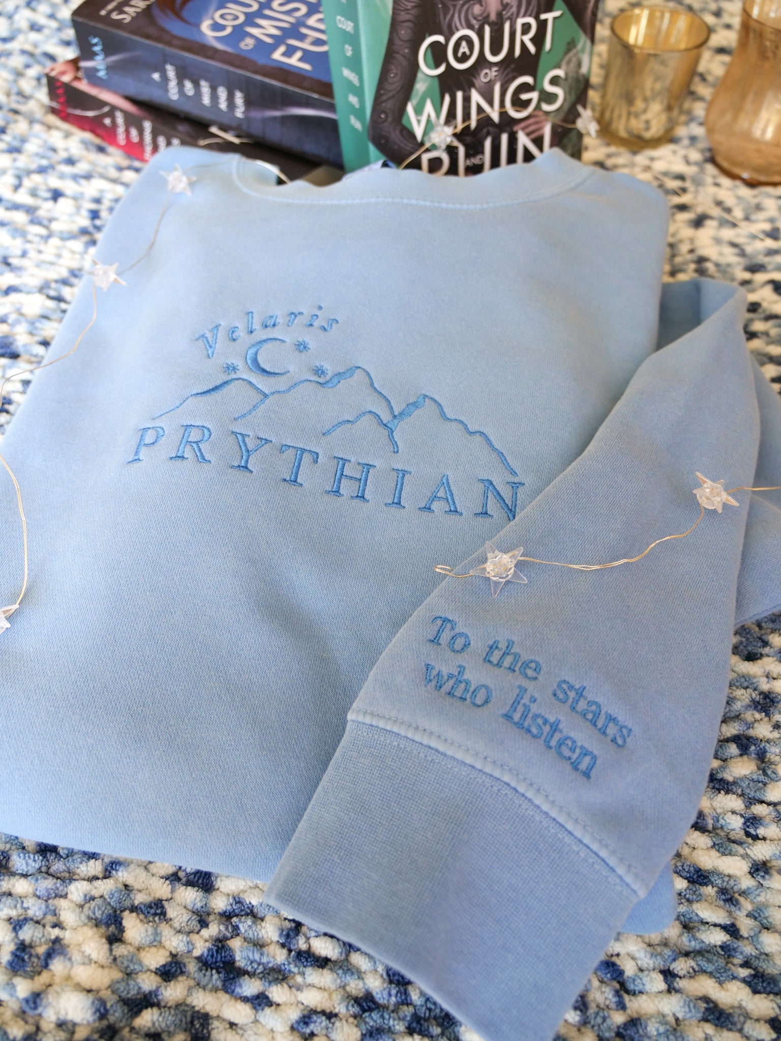 Velaris / Prythian Embroidered Crewneck (ACOTAR)