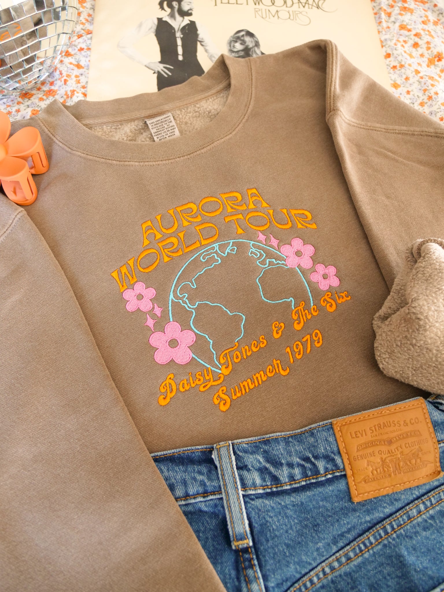 Aurora World Tour Embroidered Crewneck