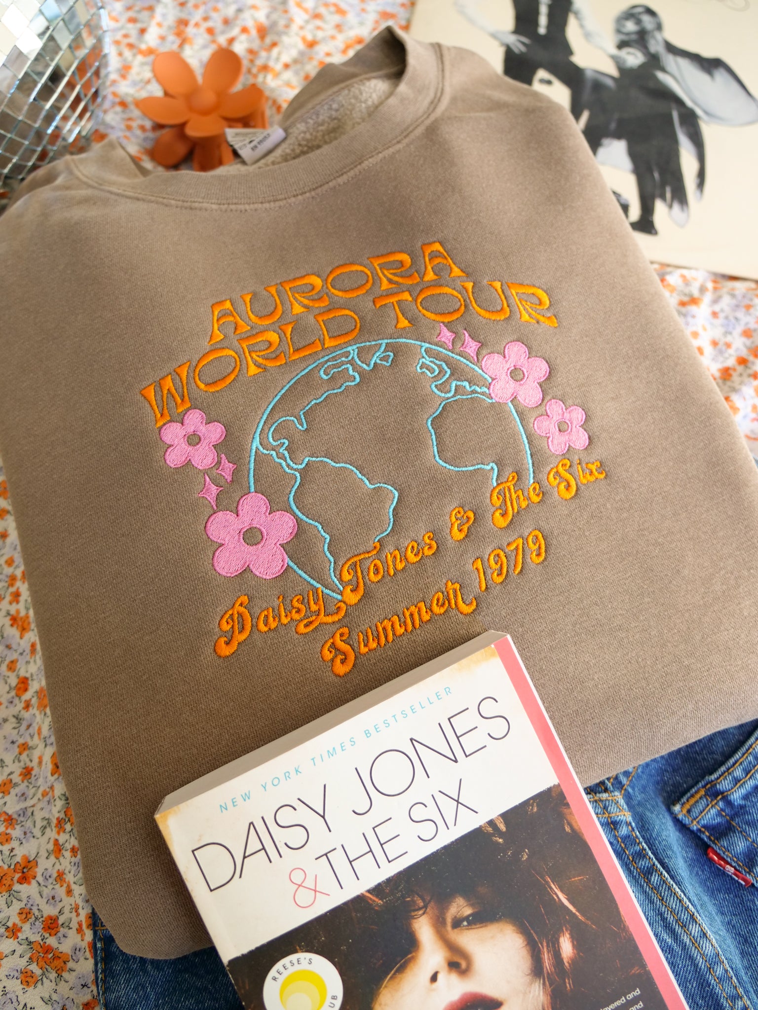 Aurora World Tour Embroidered Crewneck
