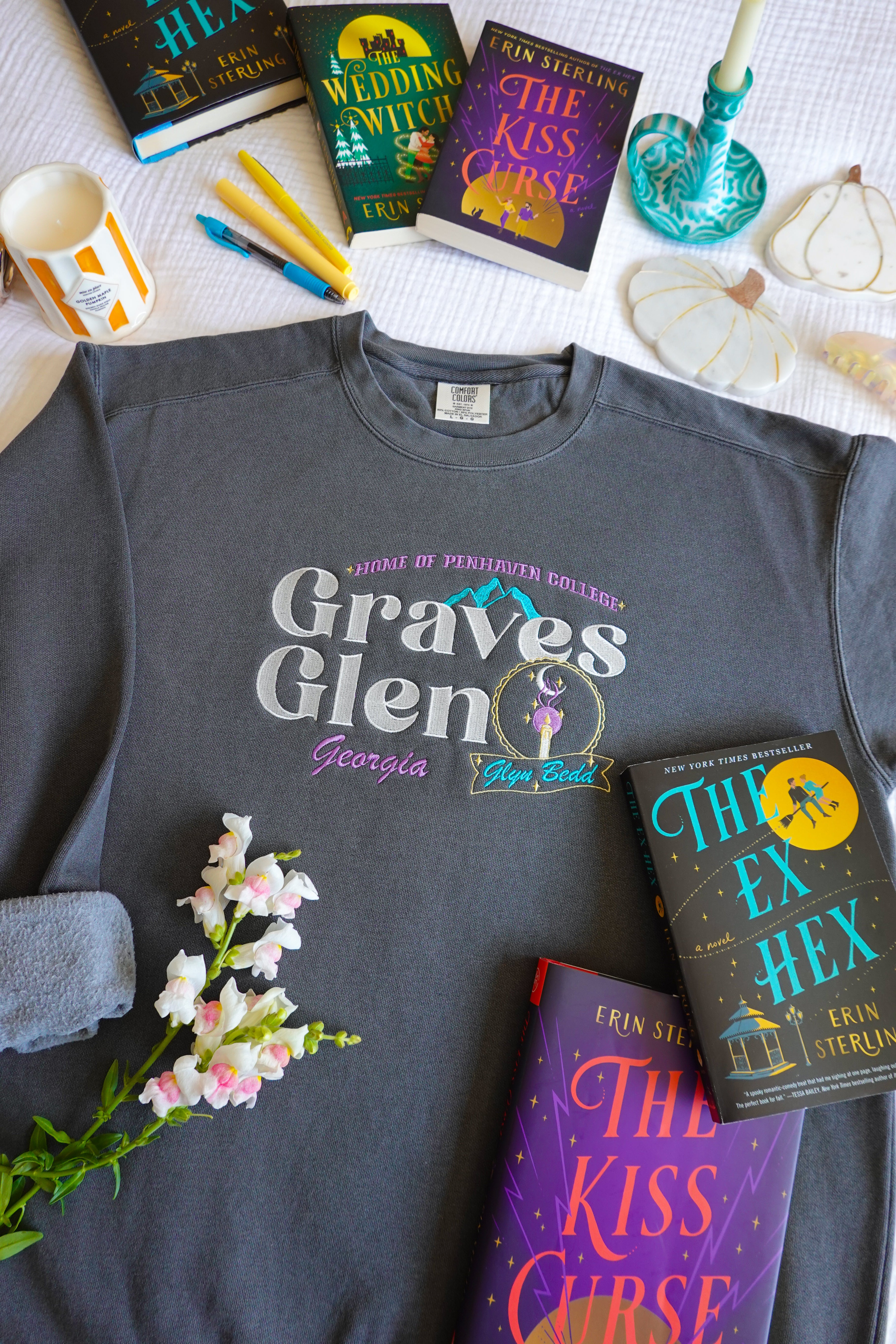 Graves Glen Embroidered Crewneck (The Ex Hex)