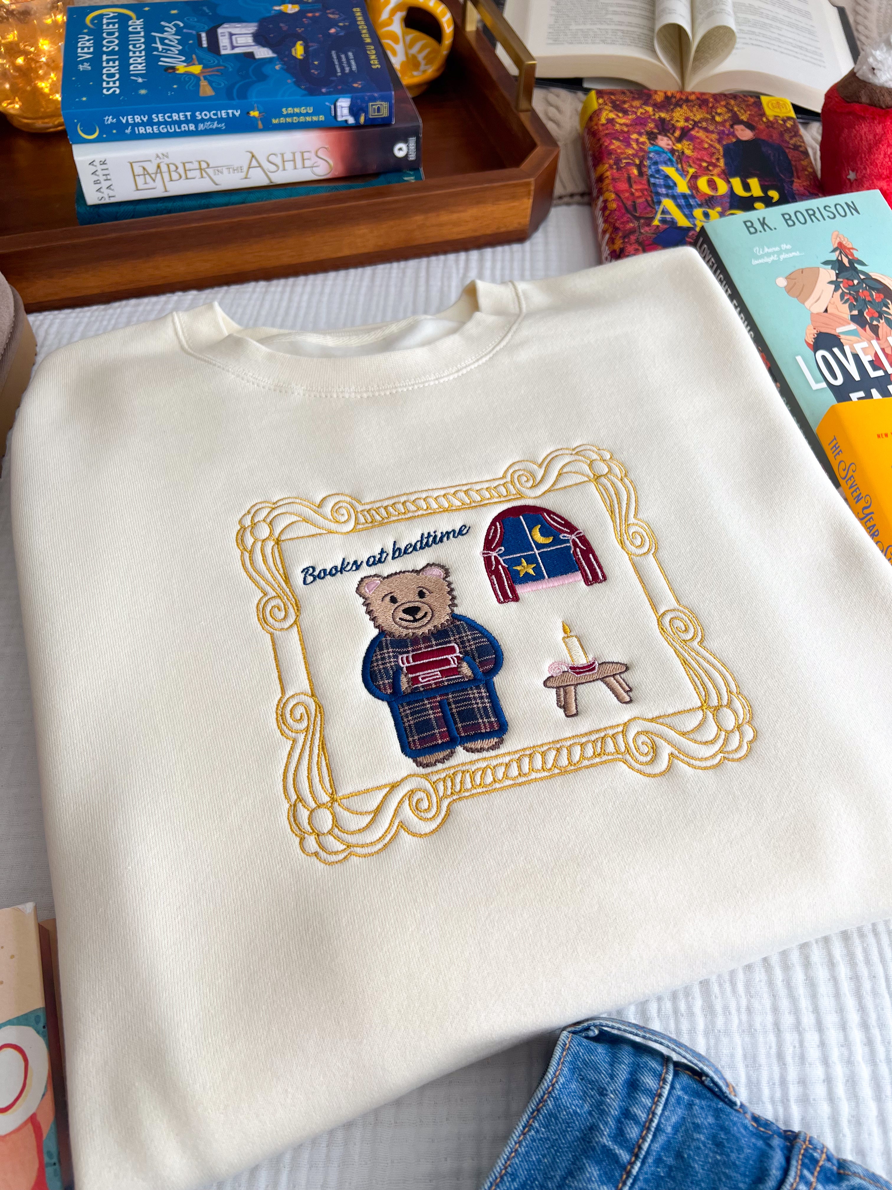 Books at Bedtime Bear Crewneck