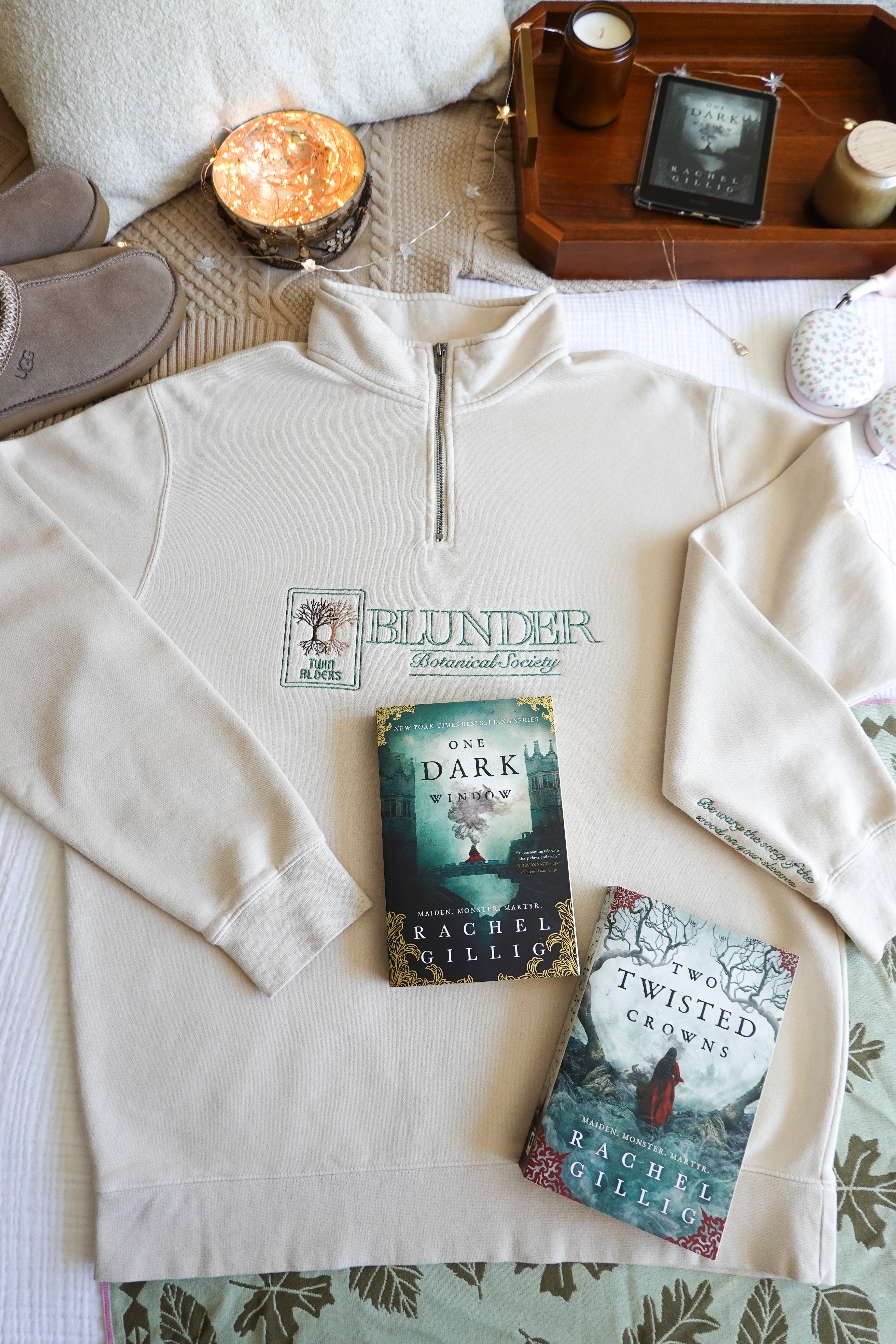 Blunder Botanical Society Quarter-Zip Sweatshirt (Shepherd King Duology)