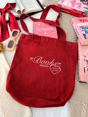 Books Inside (Please Be Gentle) Tote Bag