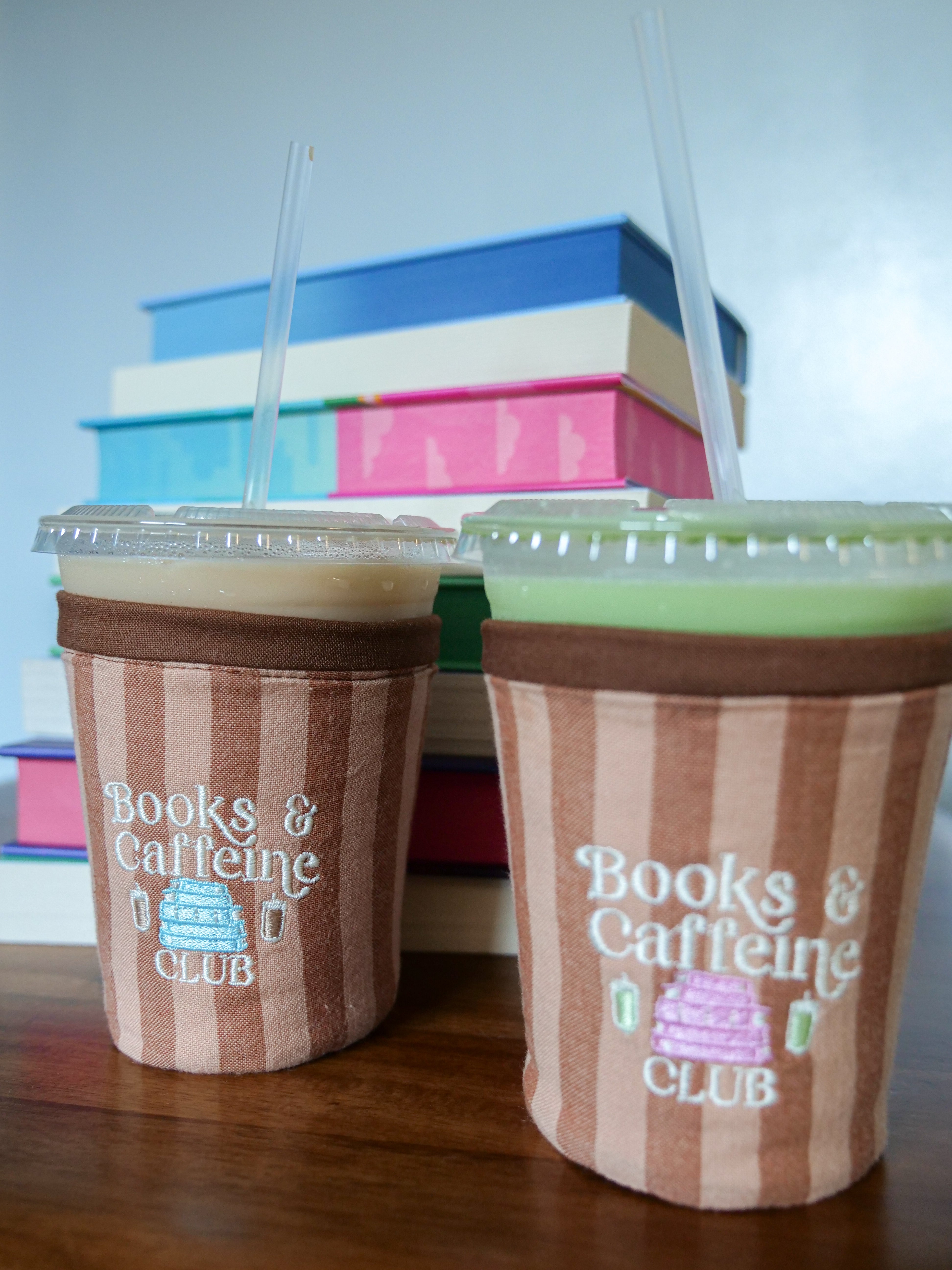 Books & Caffeine Club Coffee Coozie