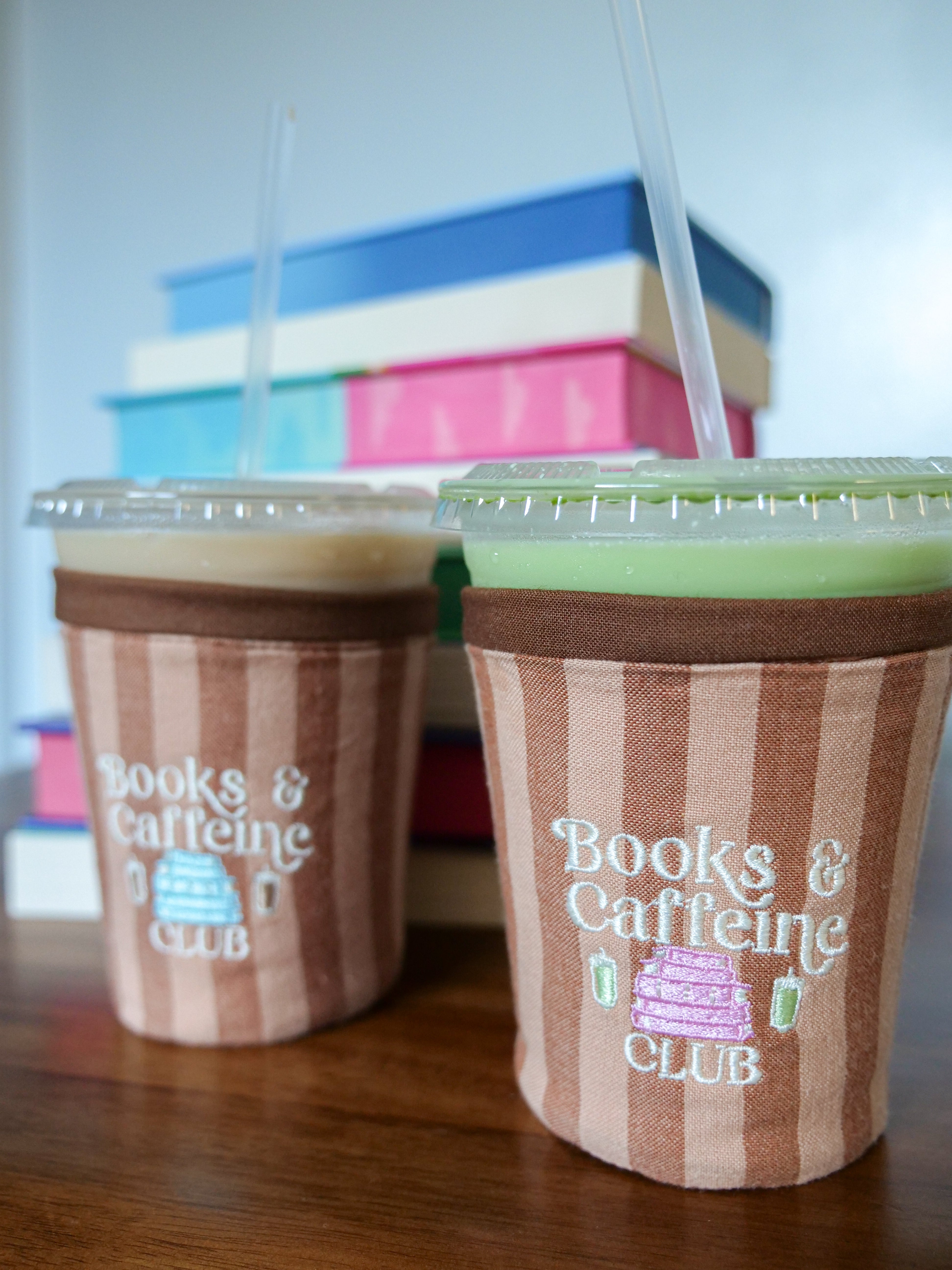 Books & Caffeine Club Coffee Coozie