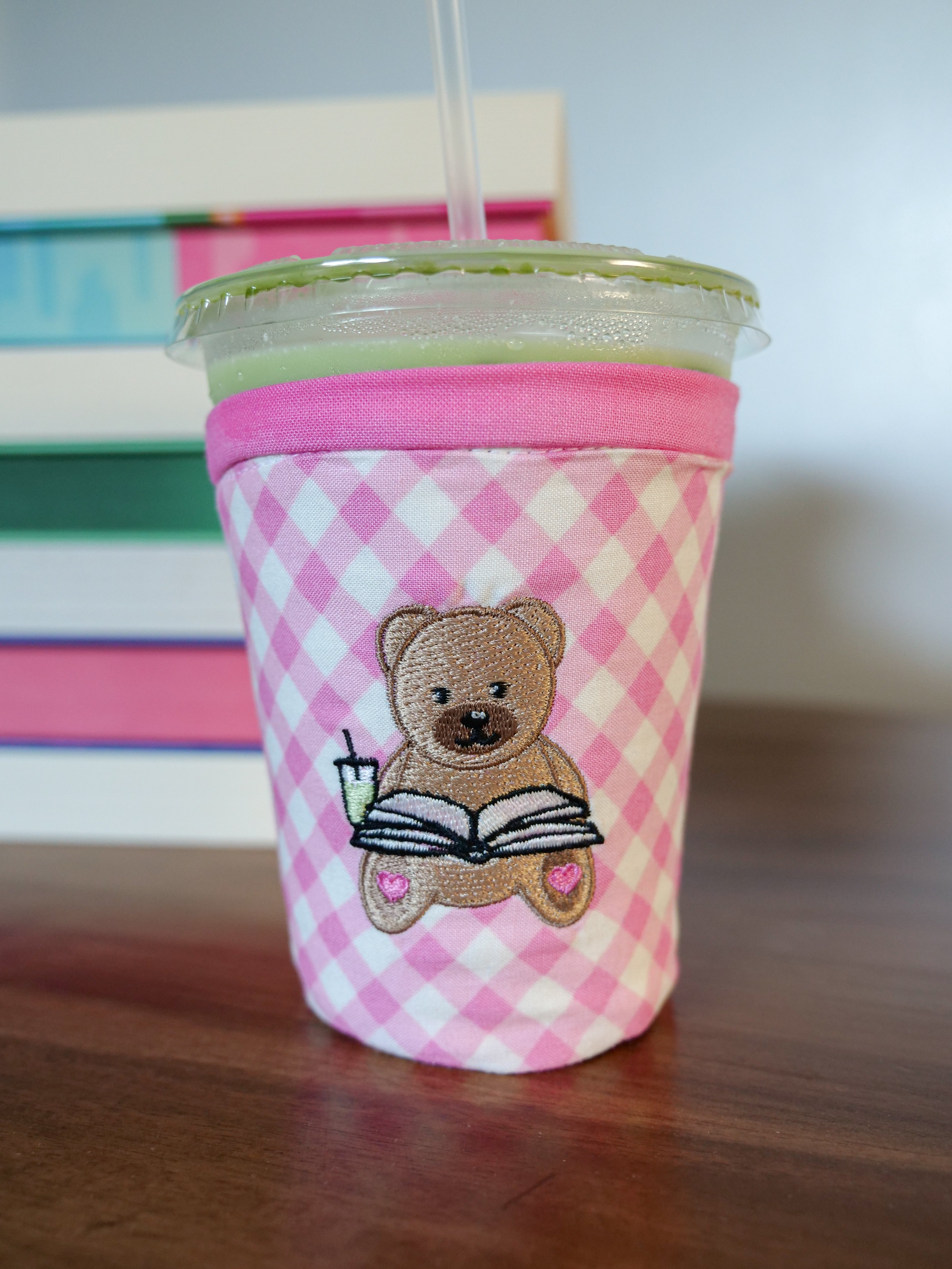 Bookish Bear Coffee Coozie