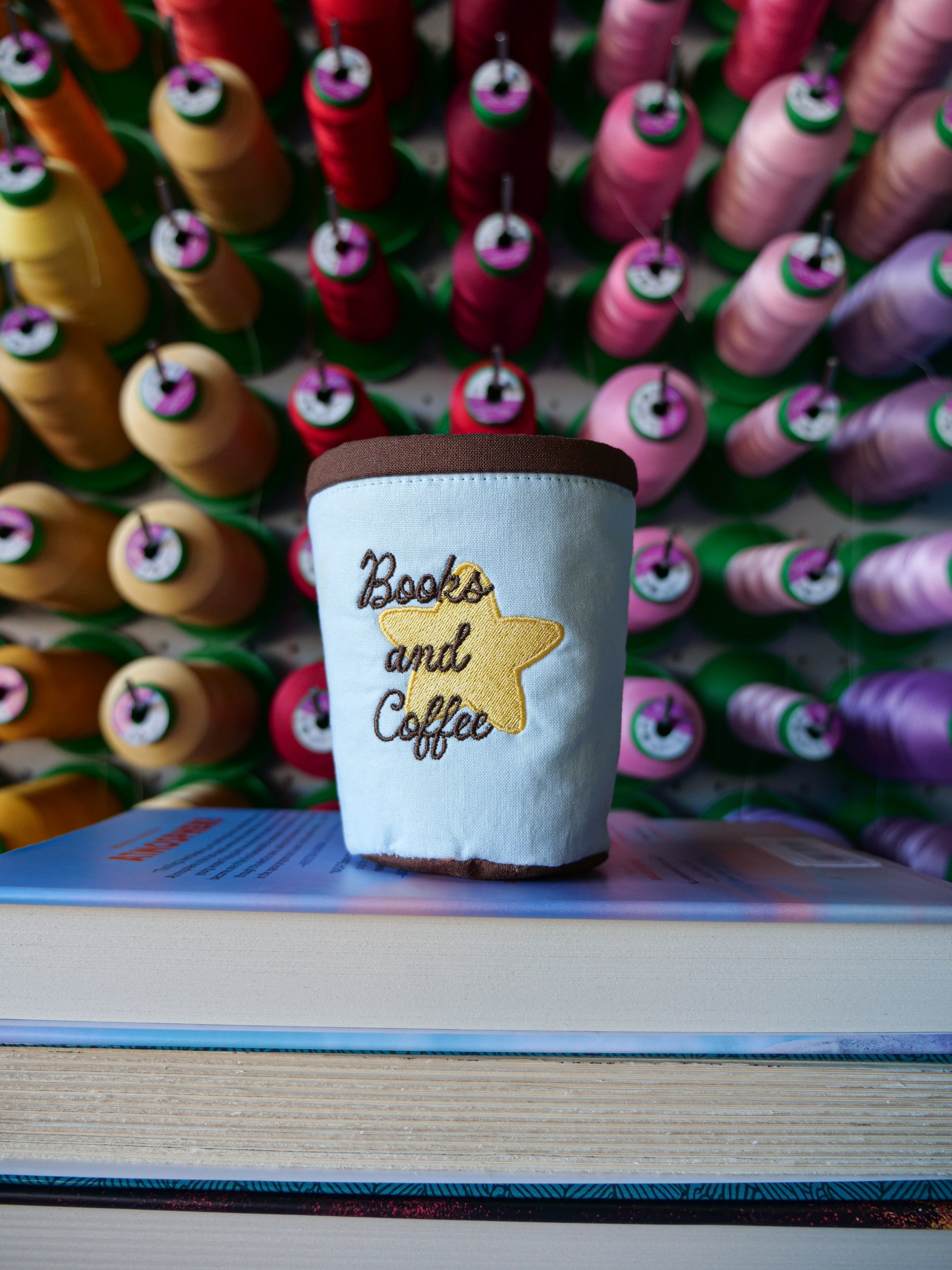 Books & Coffee Star Coozie
