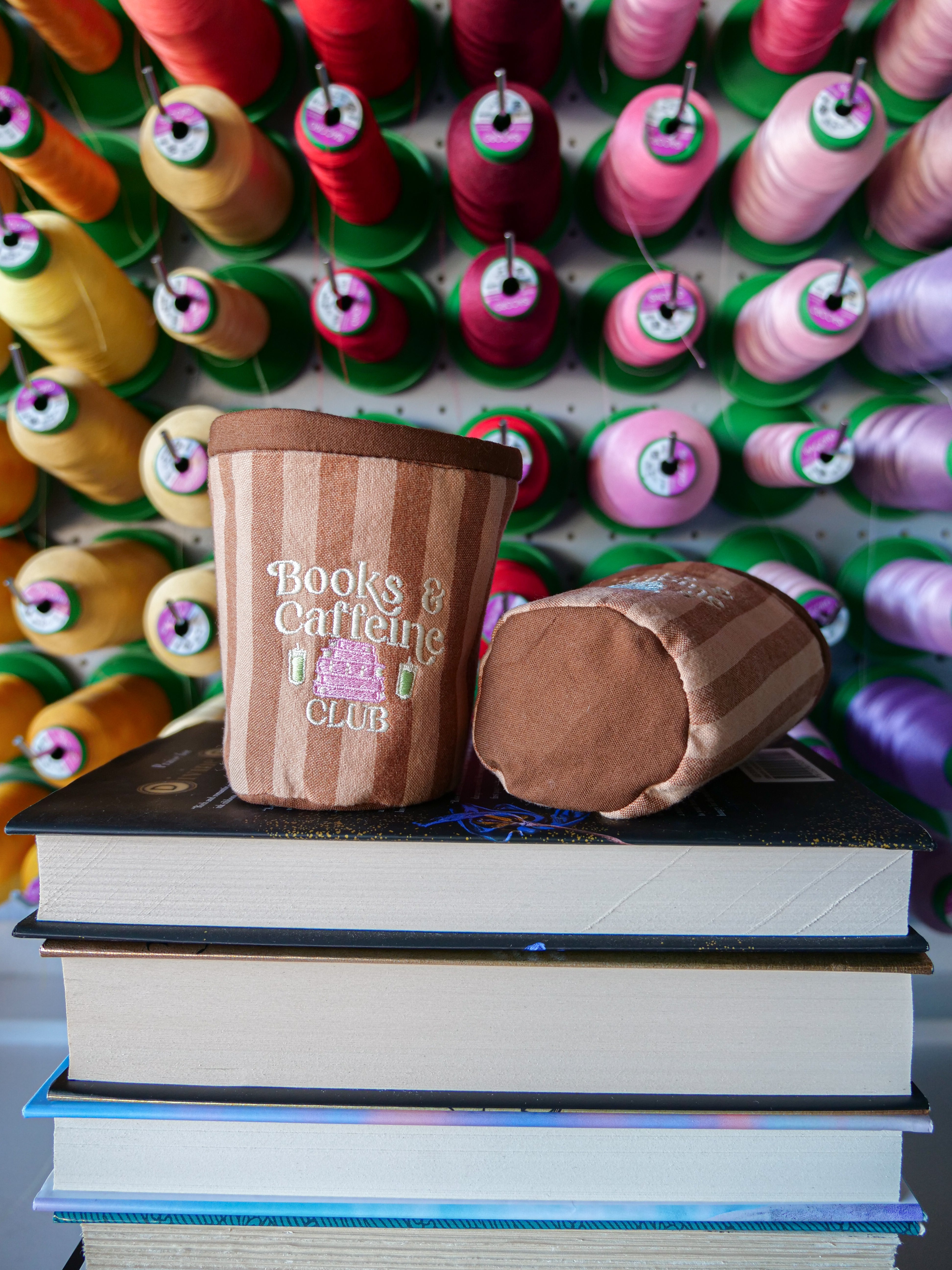 Books & Caffeine Club Coffee Coozie