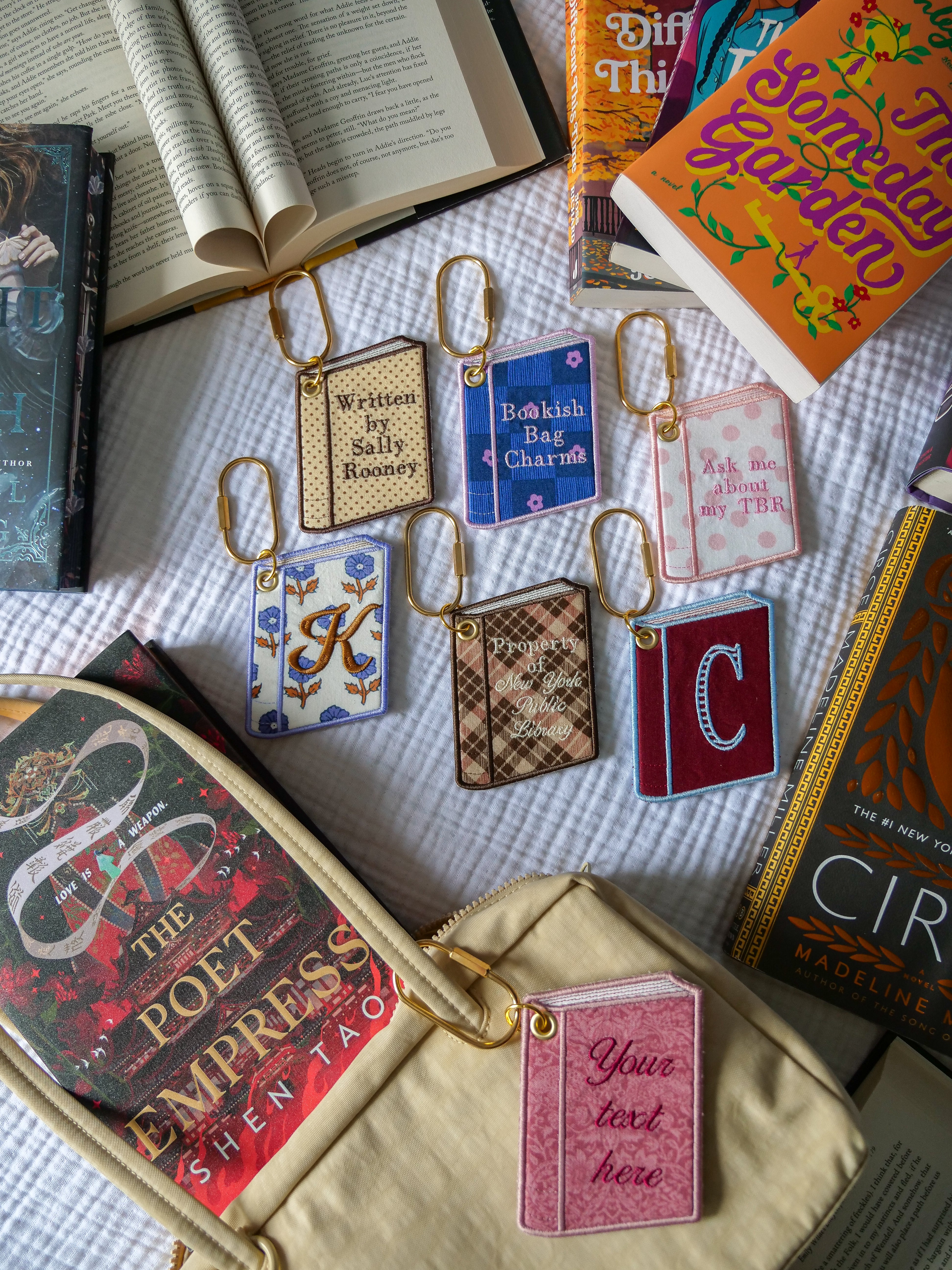 Personalized Book Bag Charms