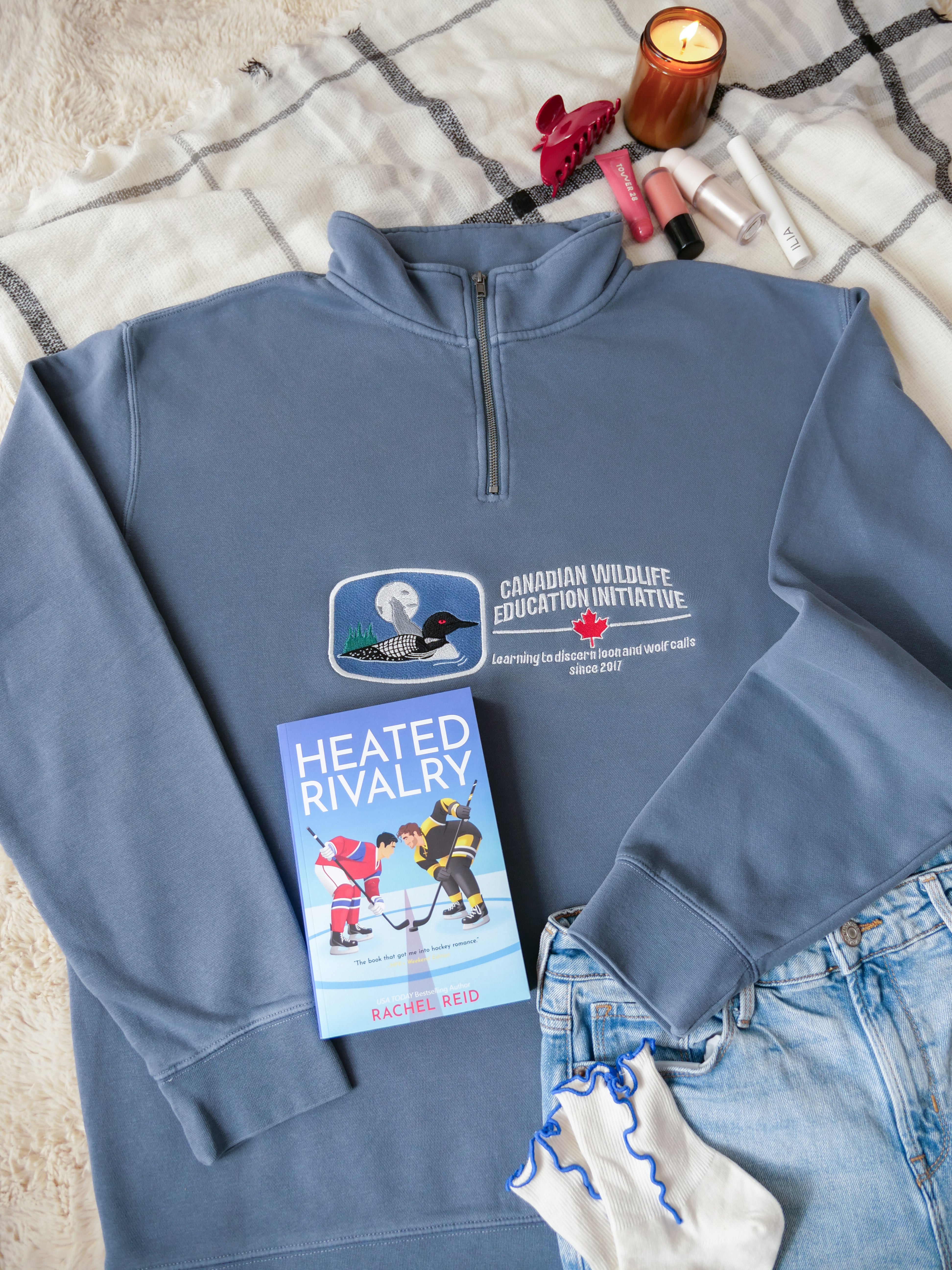 Canadian Wildlife Education Initiative Quarter-Zip Sweatshirt (Heated Rivalry)