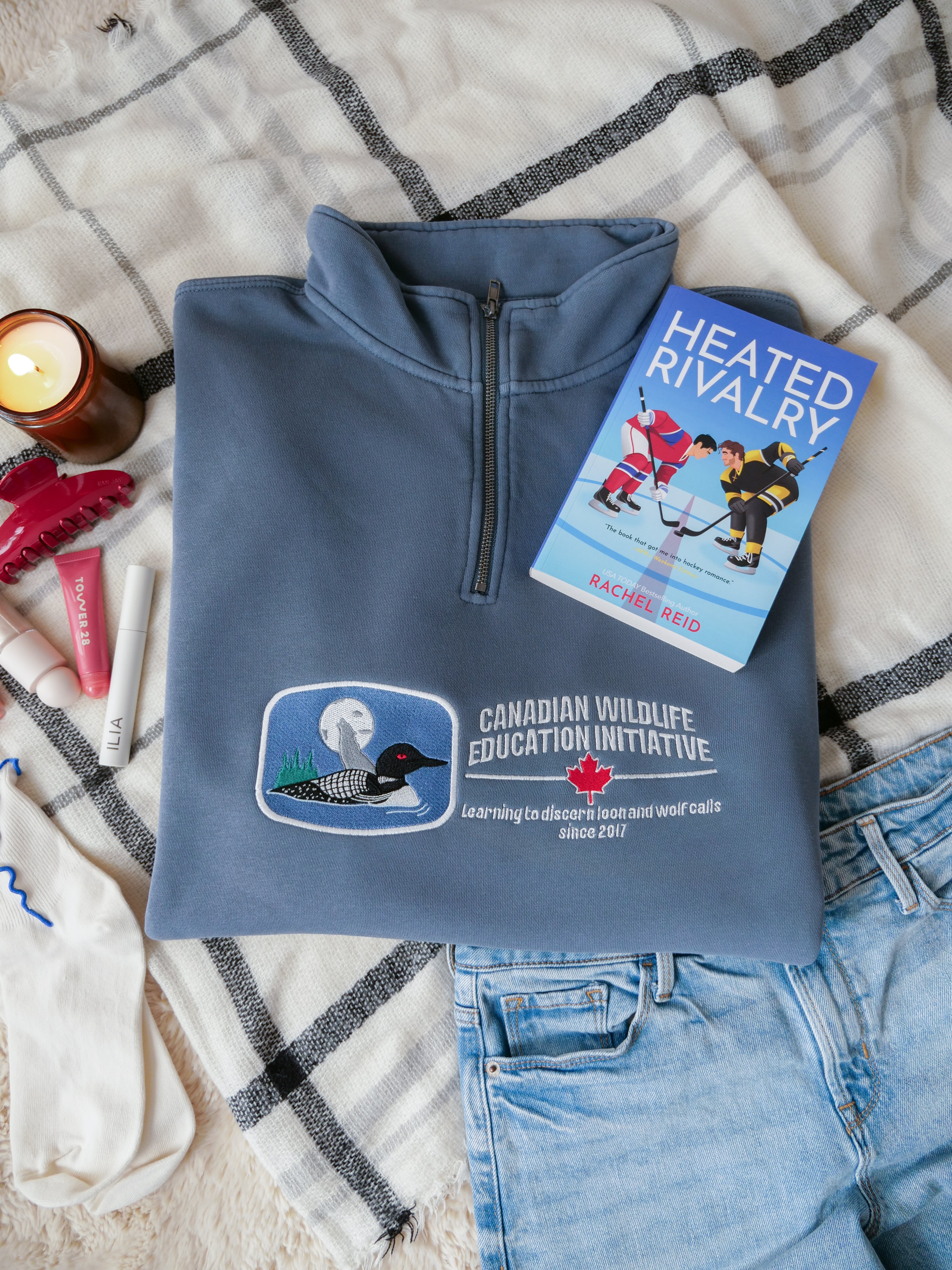 Canadian Wildlife Education Initiative Quarter-Zip Sweatshirt (Heated Rivalry)