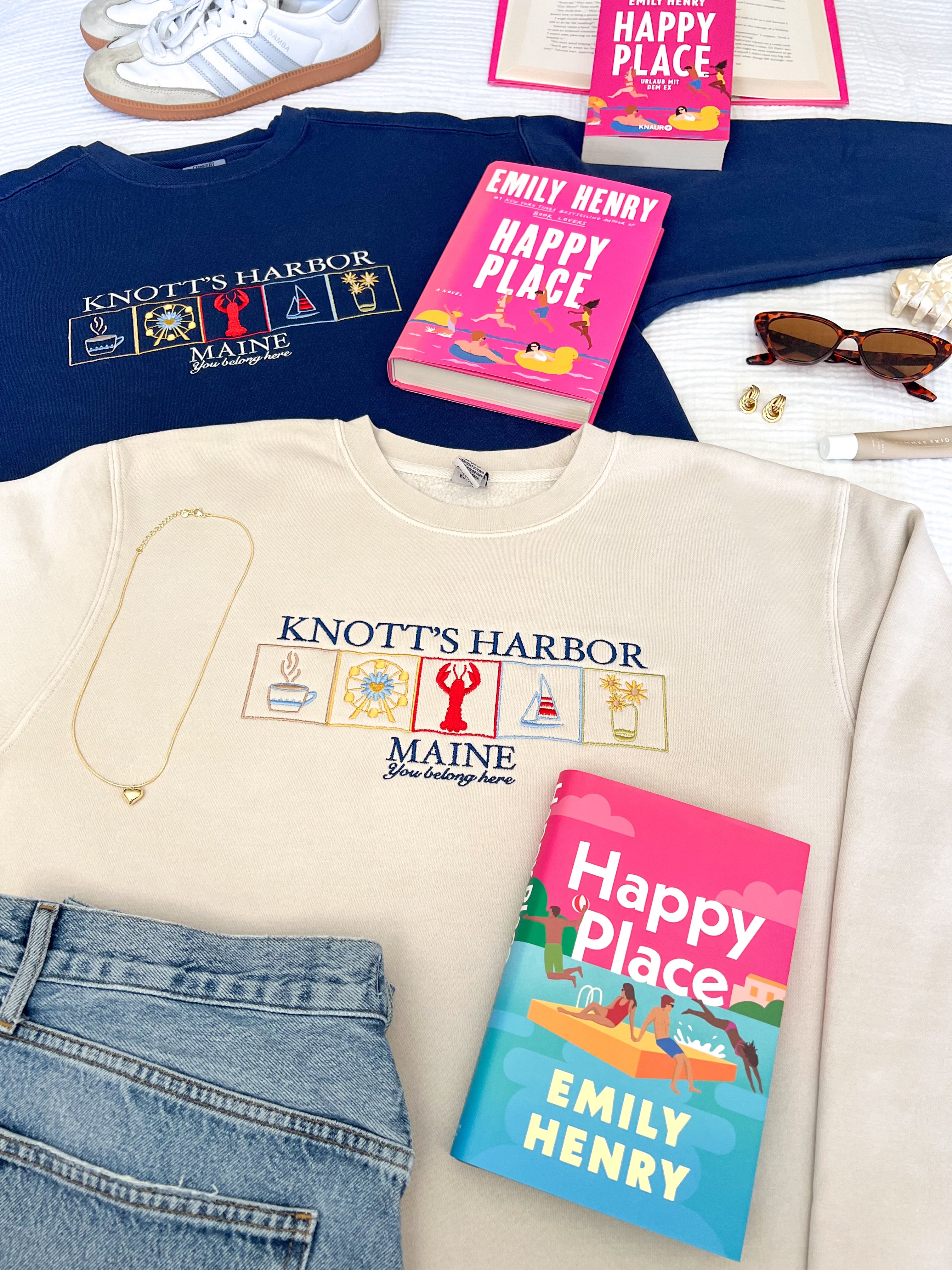 Knott's Harbor Embroidered Crewneck