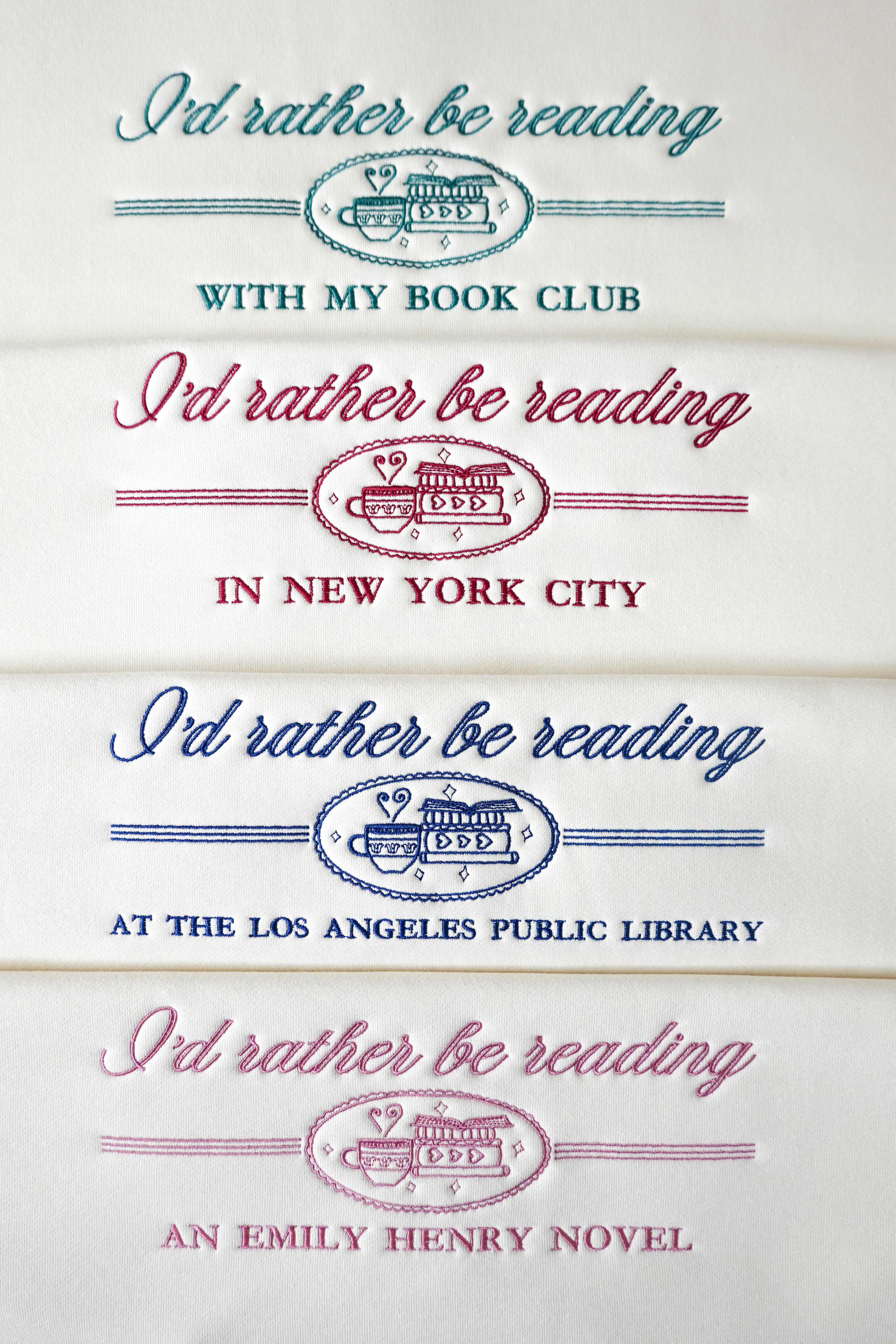 Personalized I'd Rather Be Reading Crewneck